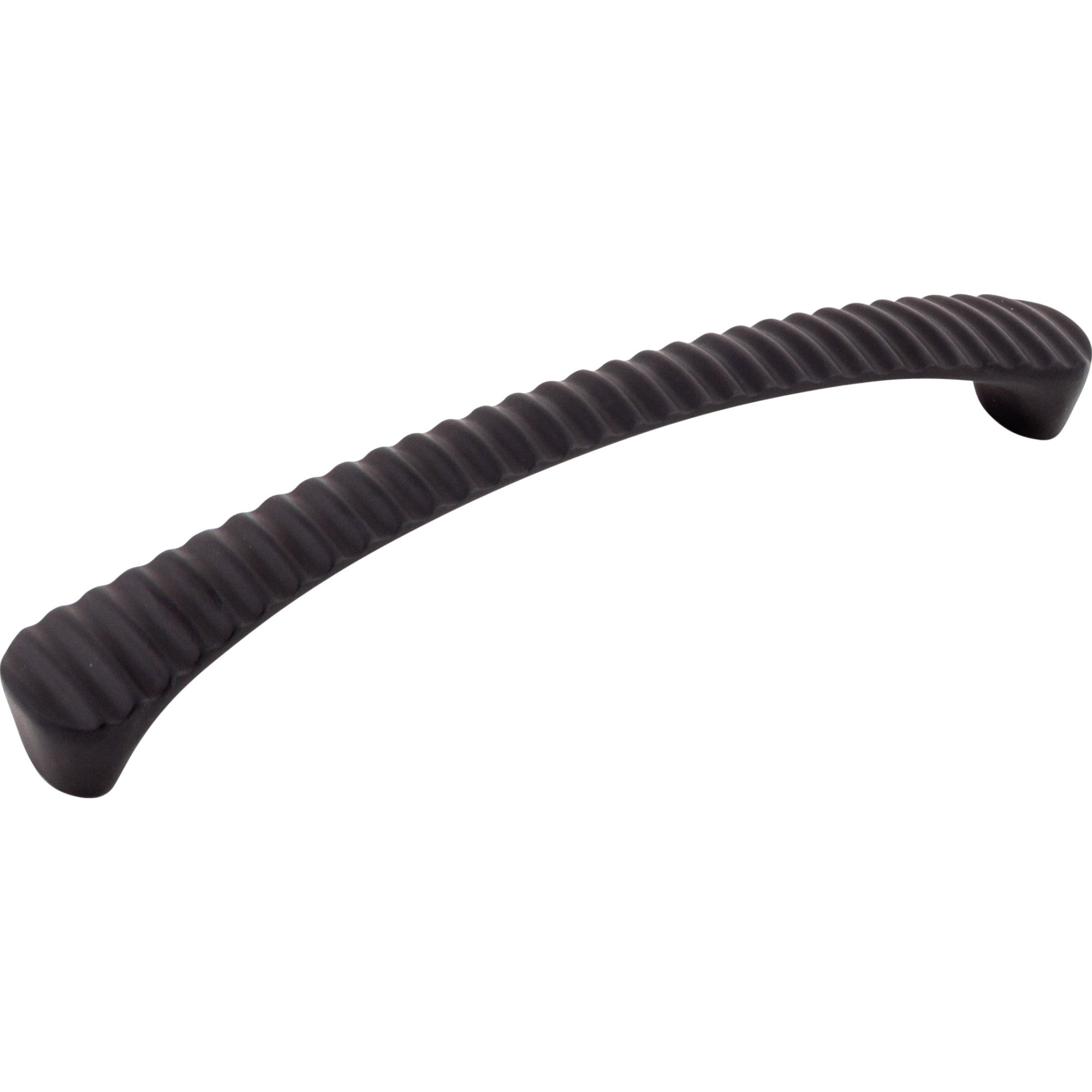 Grooved 6 5/16" Center to Center Bar Pull - Flat Black