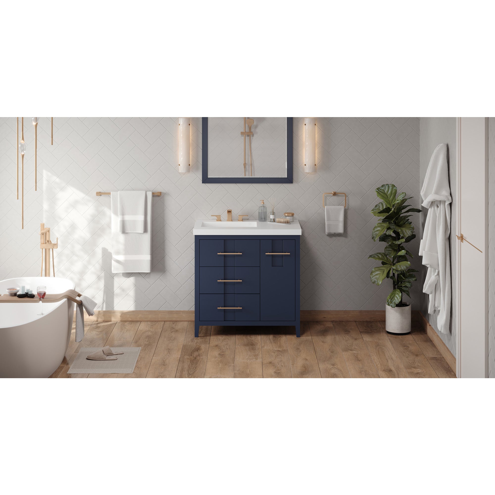 36" Katara Vanity – Left Offset