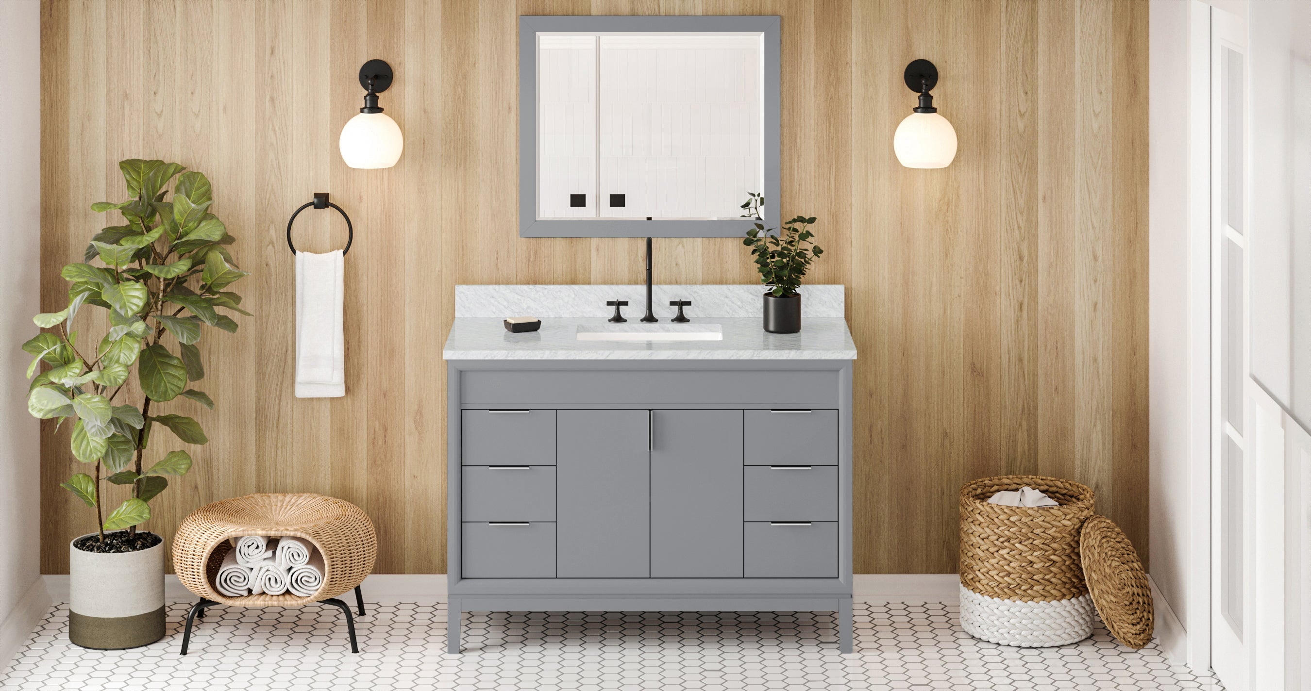 48" Theodora Vanity – Grey