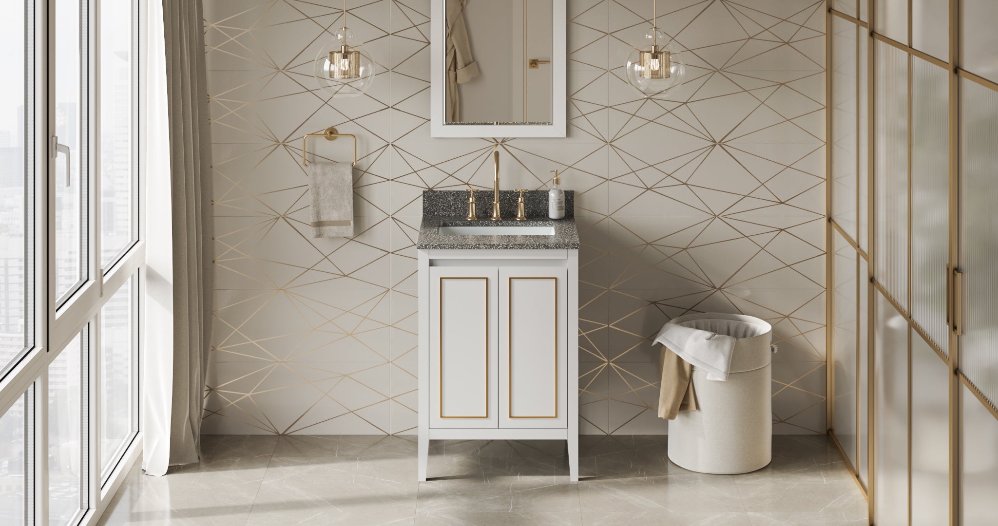 24" Percival Vanity – White