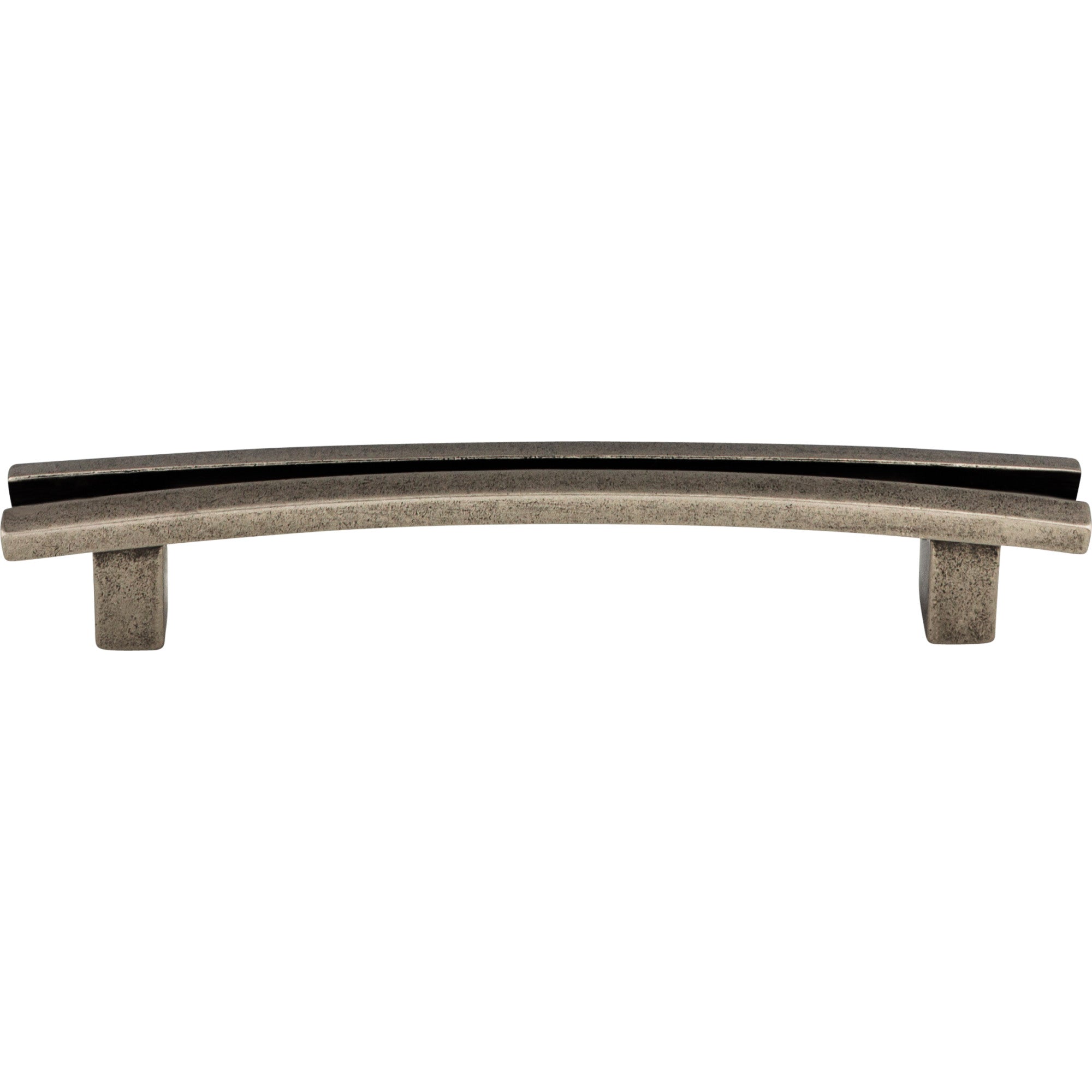 Flared 5" Center to Center Bar Pull - Pewter Antique