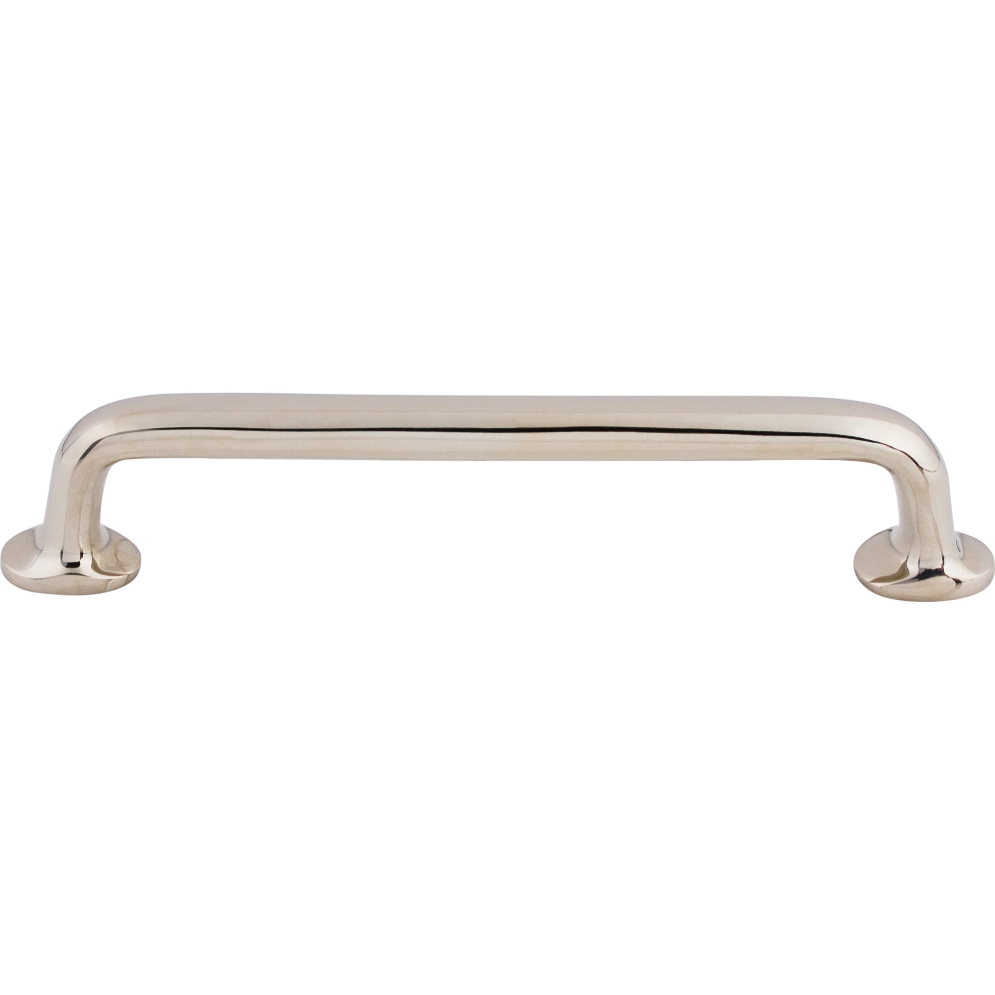 Aspen II Rounded 6" Center to Center Bar Pull - Polished Nickel