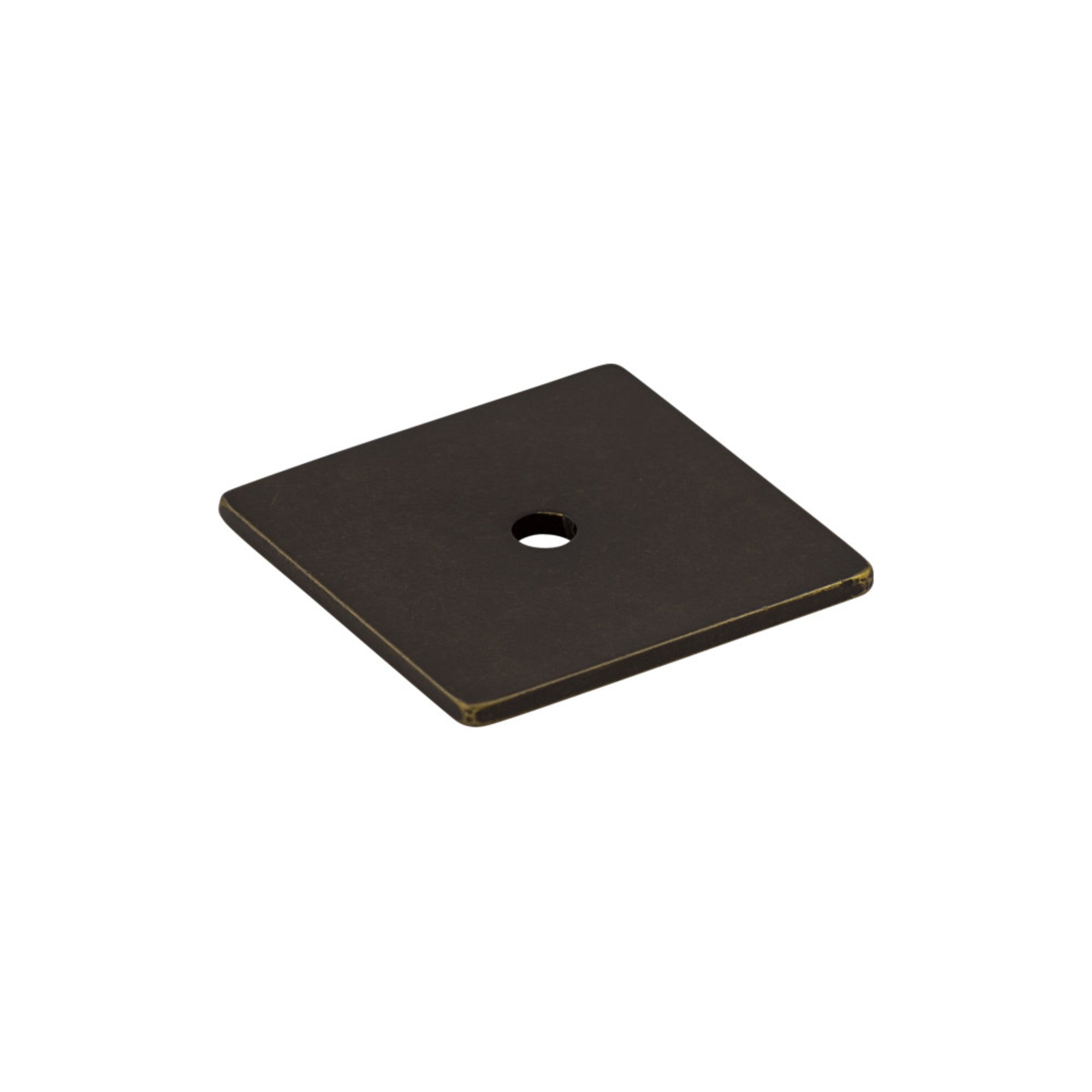 Square Knob Backplate - German Bronze