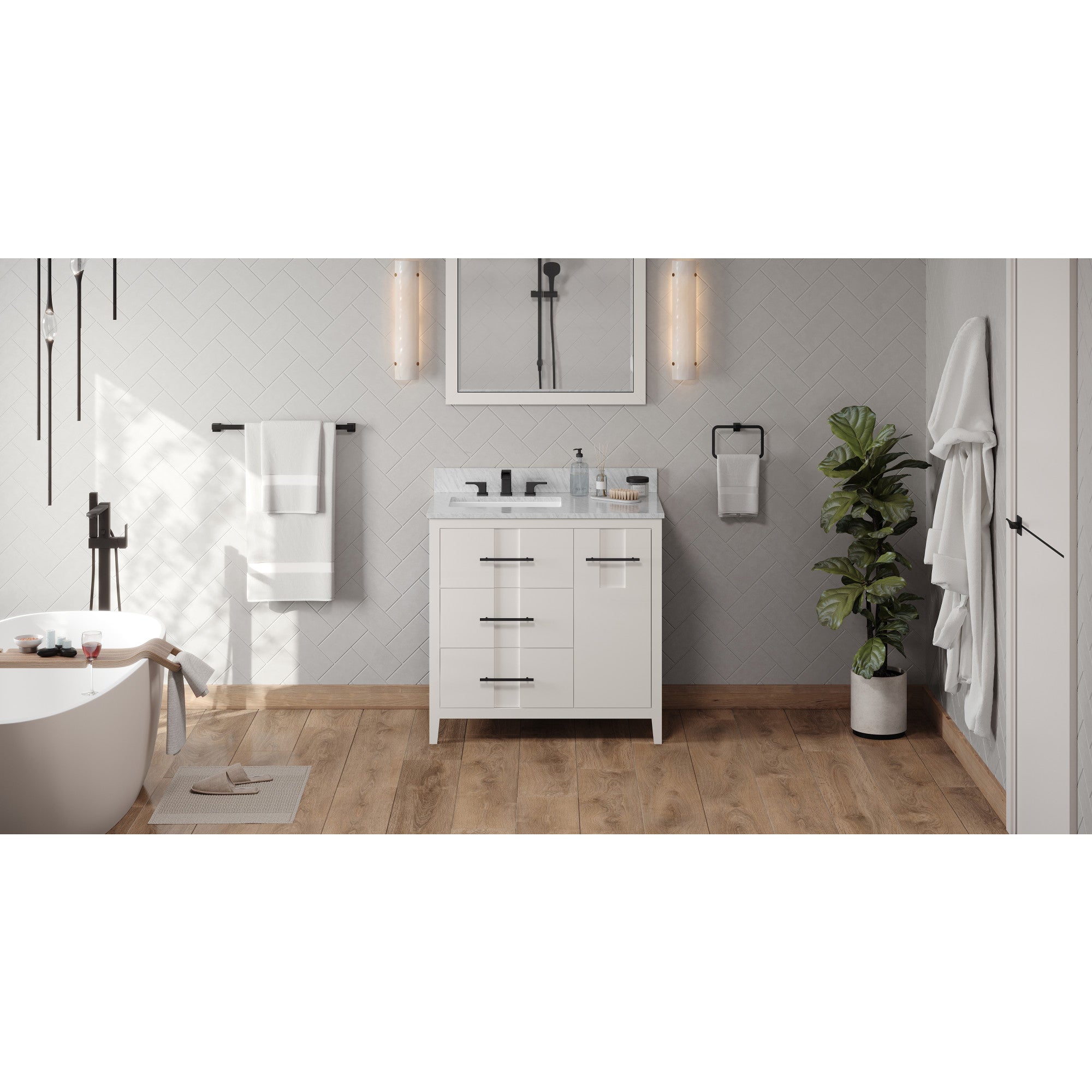 36" Katara Vanity – Left Offset