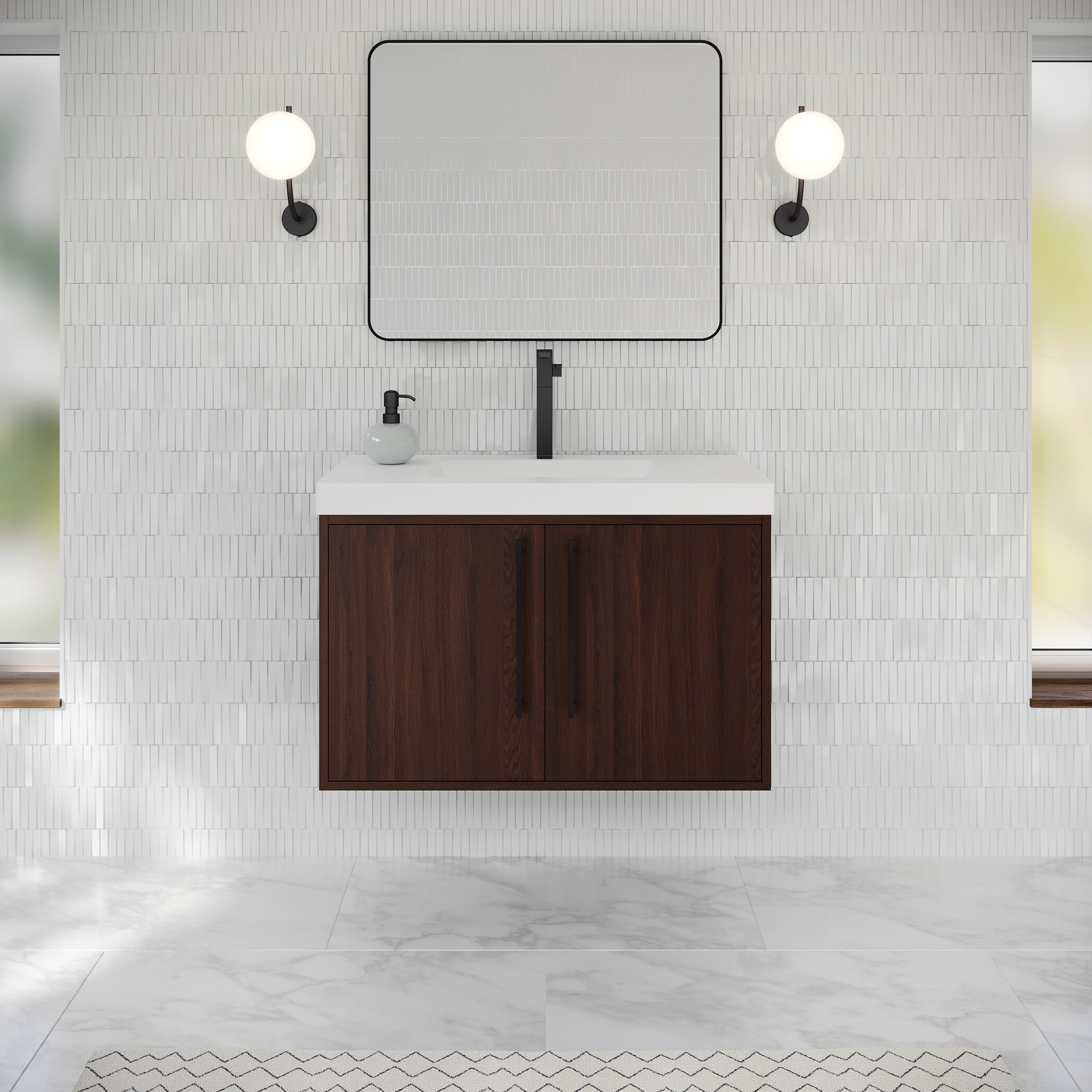 36" Tempest Vanity – Dark Walnut