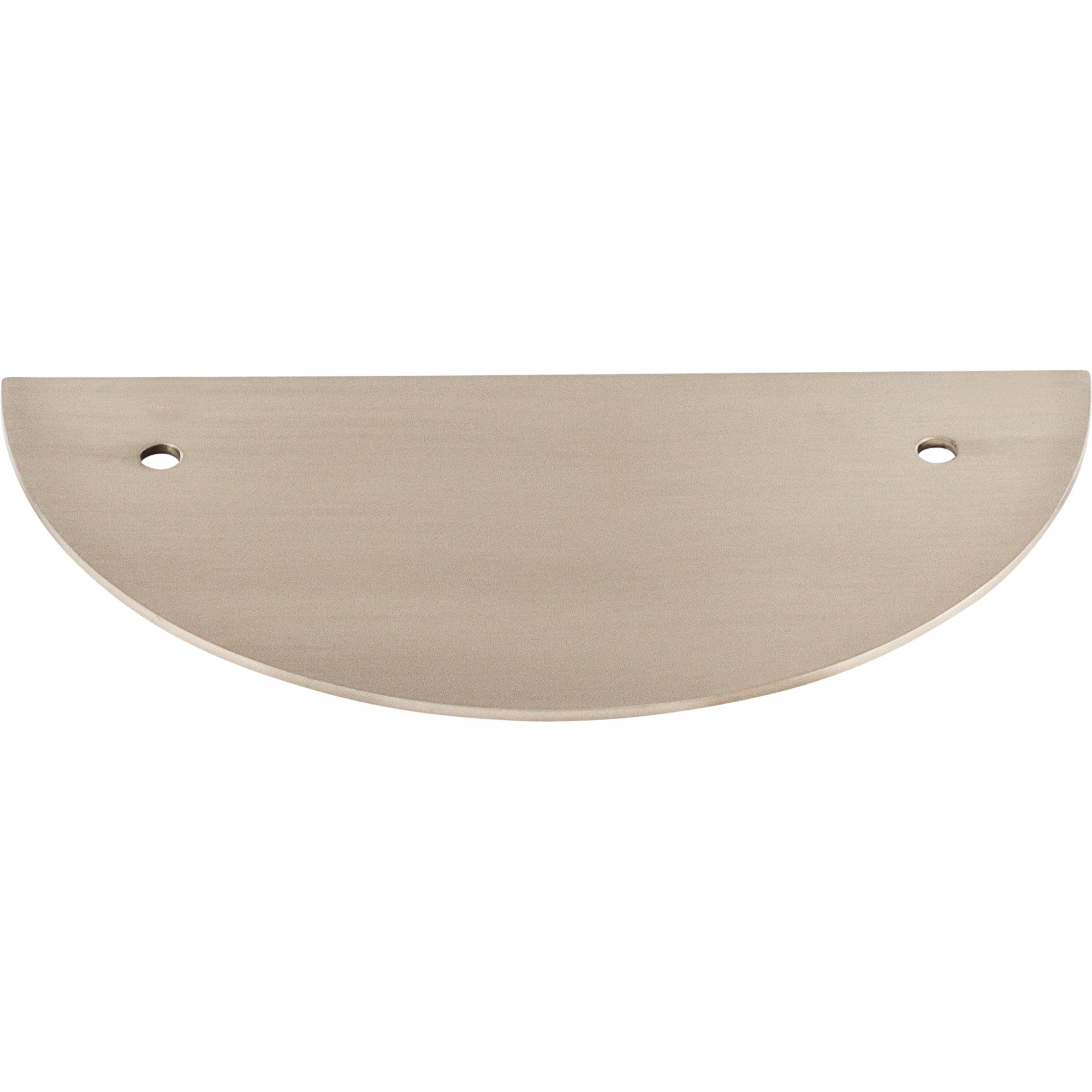 Half Circle 3 1/2" Center to Center Pull Backplate - Brushed Satin Nickel