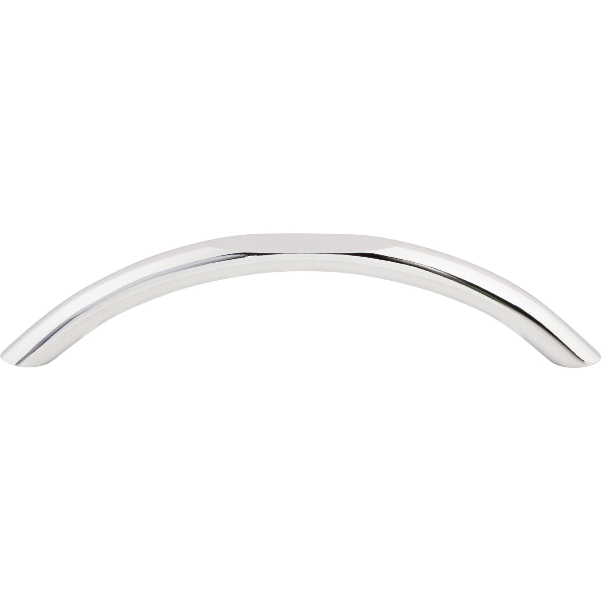 Curved 5 1/16" Center to Center Bar Pull - Polished Chrome