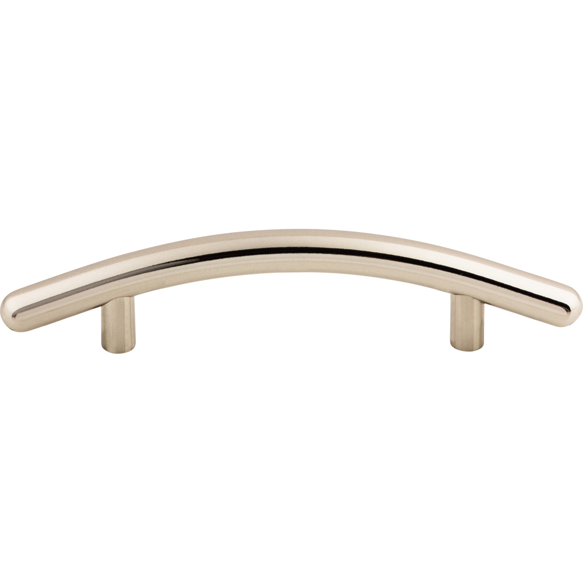 Curved 3 3/4" Center to Center Bar Pull - Polished Nickel