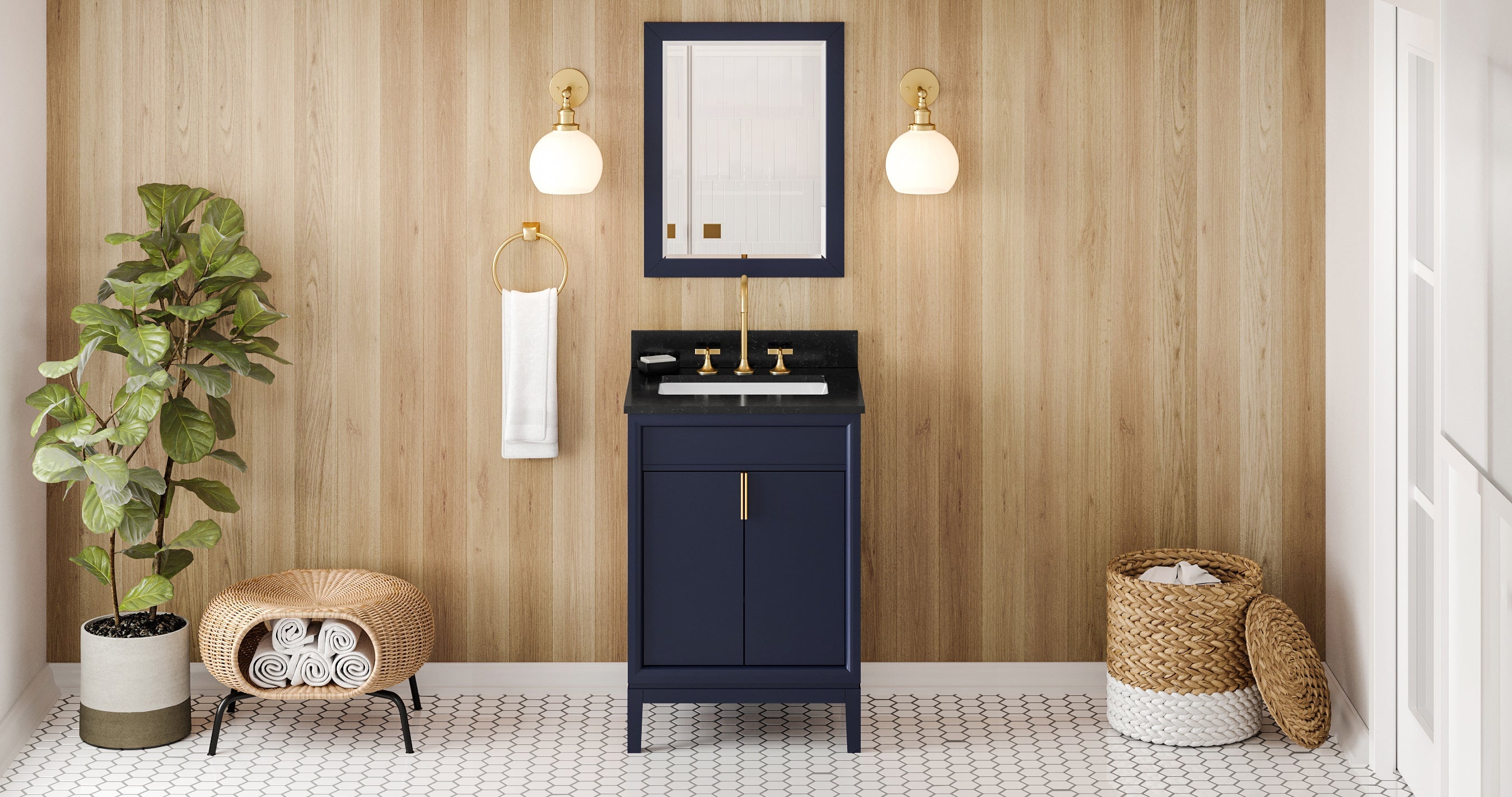 24" Theodora Vanity – Hale Blue