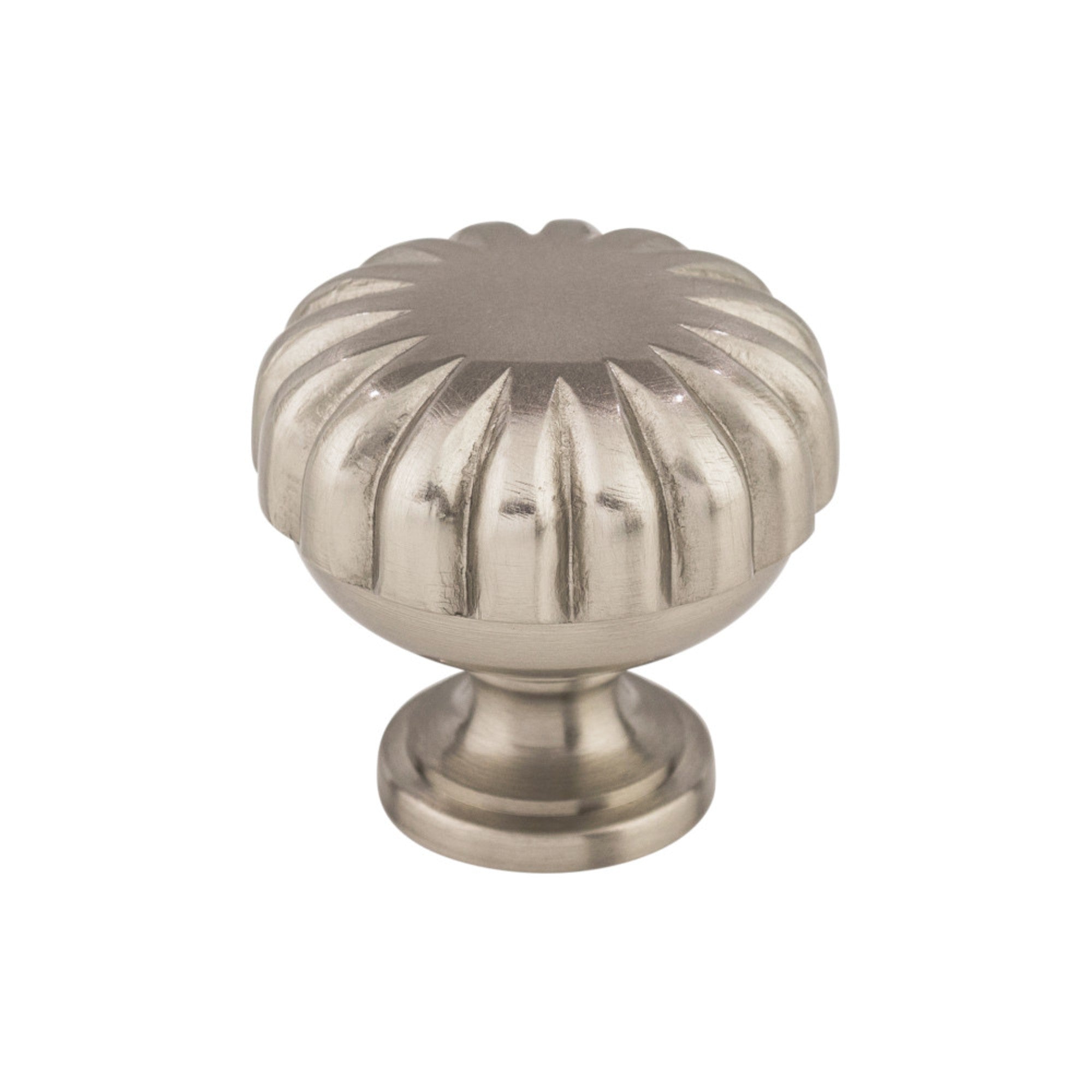 Melon 1 1/4" Diameter Round Knob - Brushed Satin Nickel