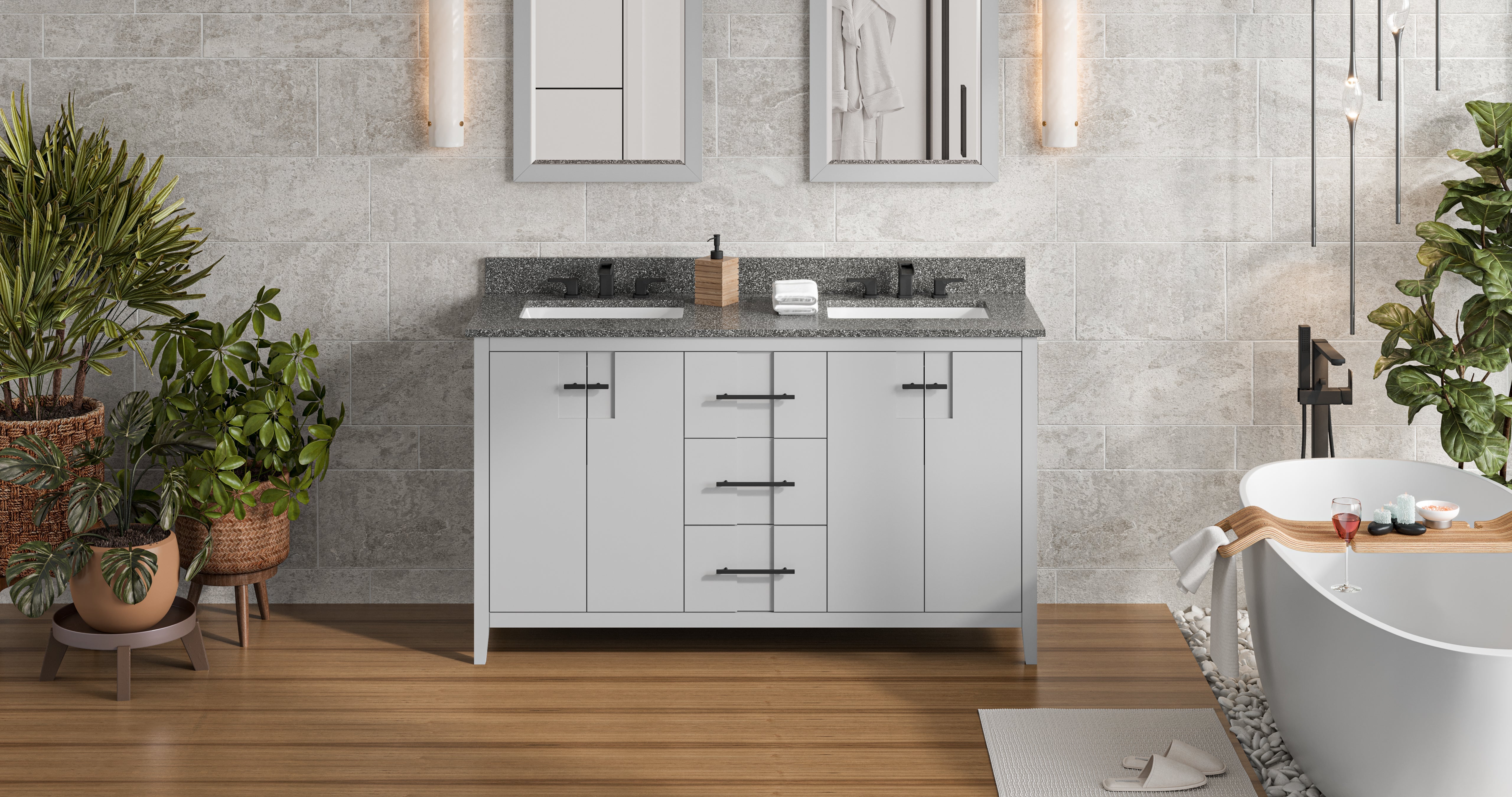 60" Katara Vanity – Double Bowl