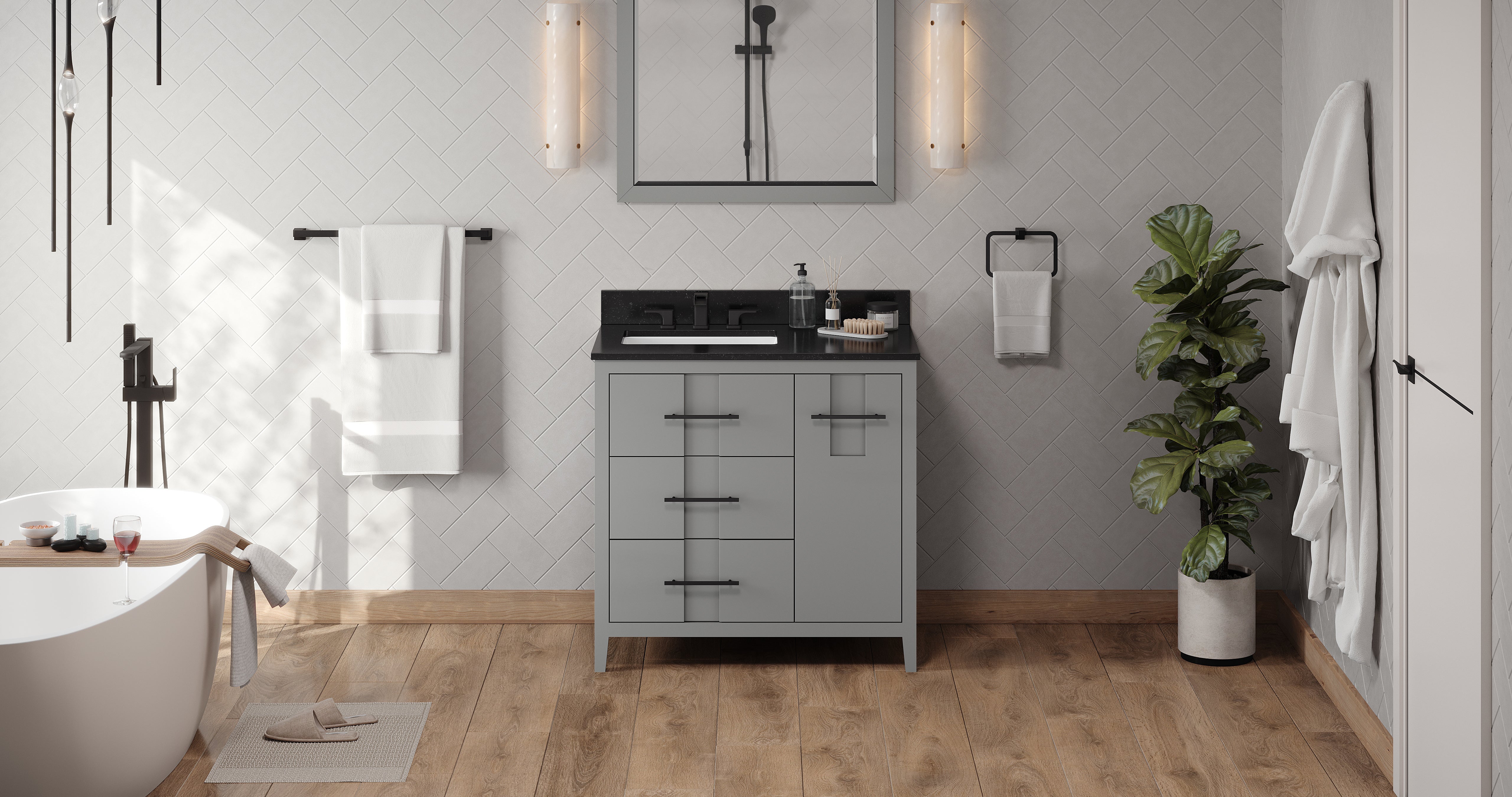 36" Katara Vanity – Left Offset