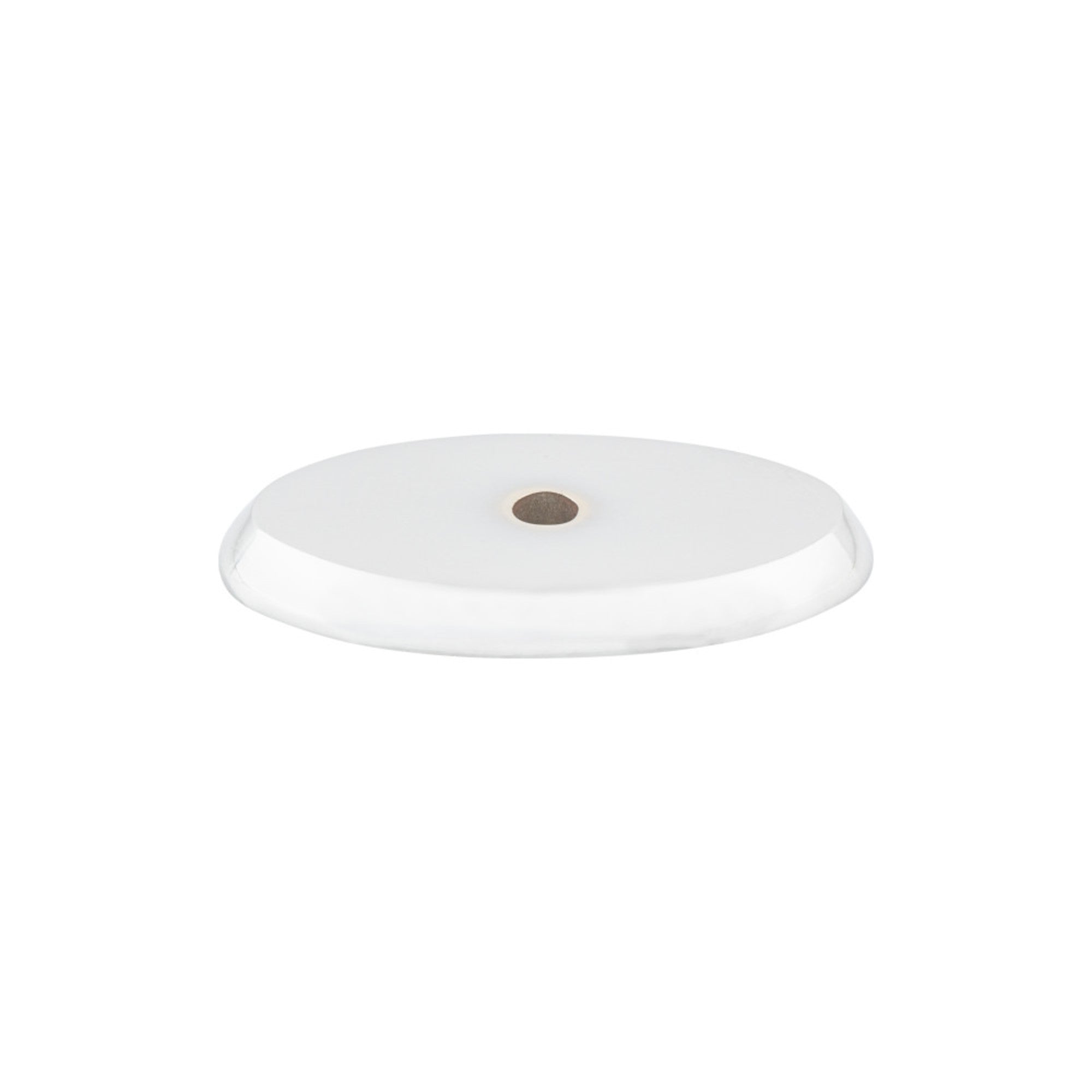Aspen II Oval Knob Backplate - Polished Chrome
