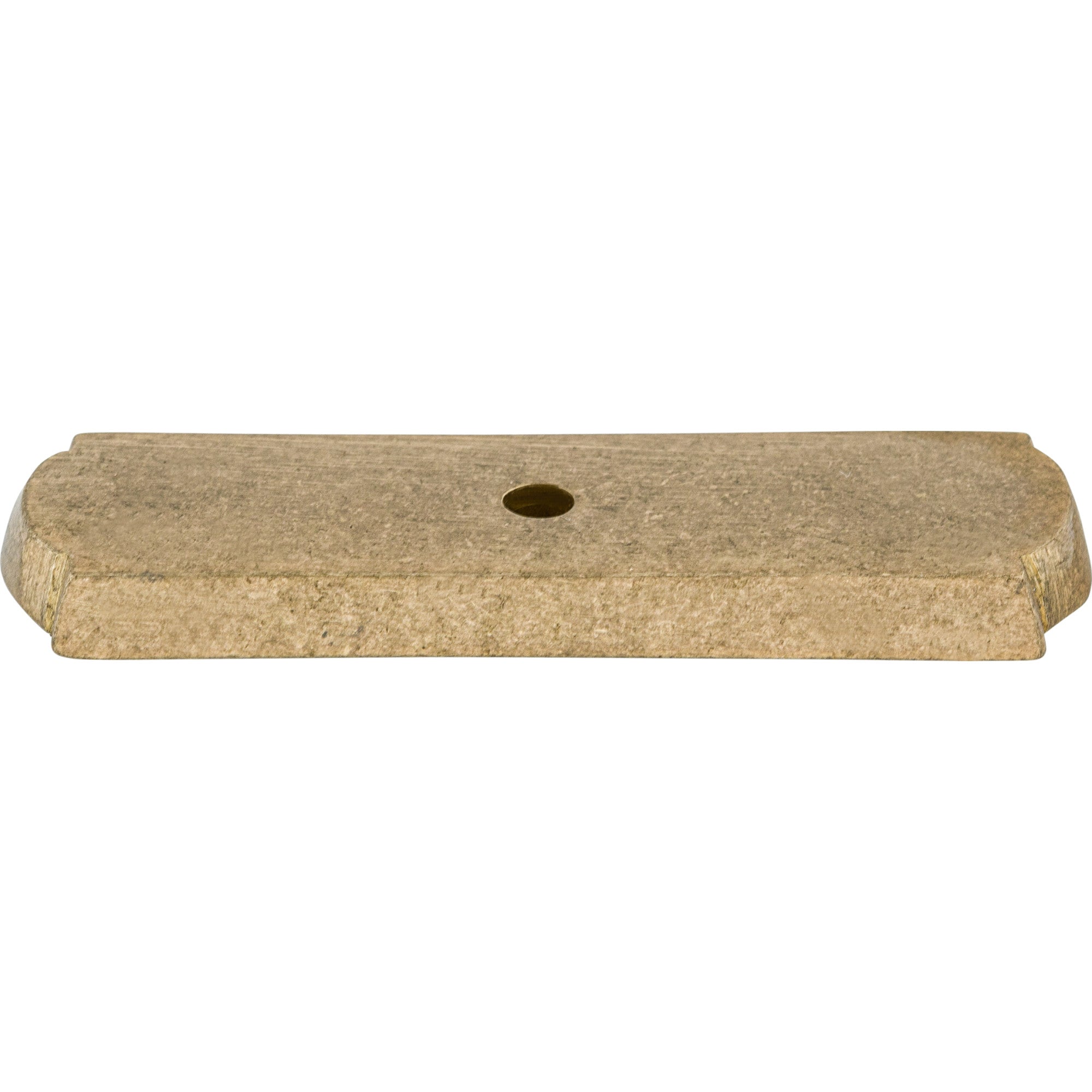 Aspen Rectangle Knob Backplate - Light Bronze