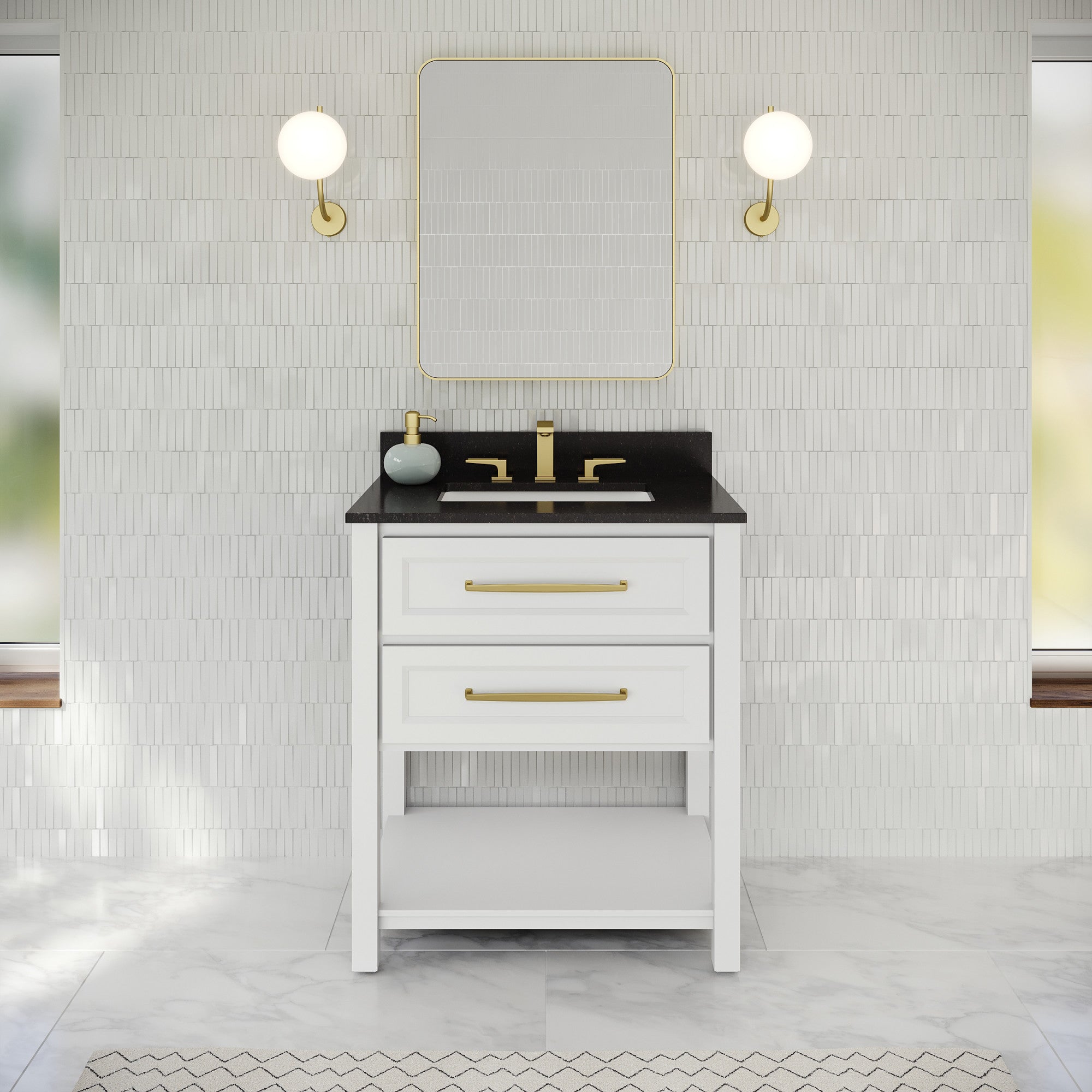 30" Kipling Vanity – White