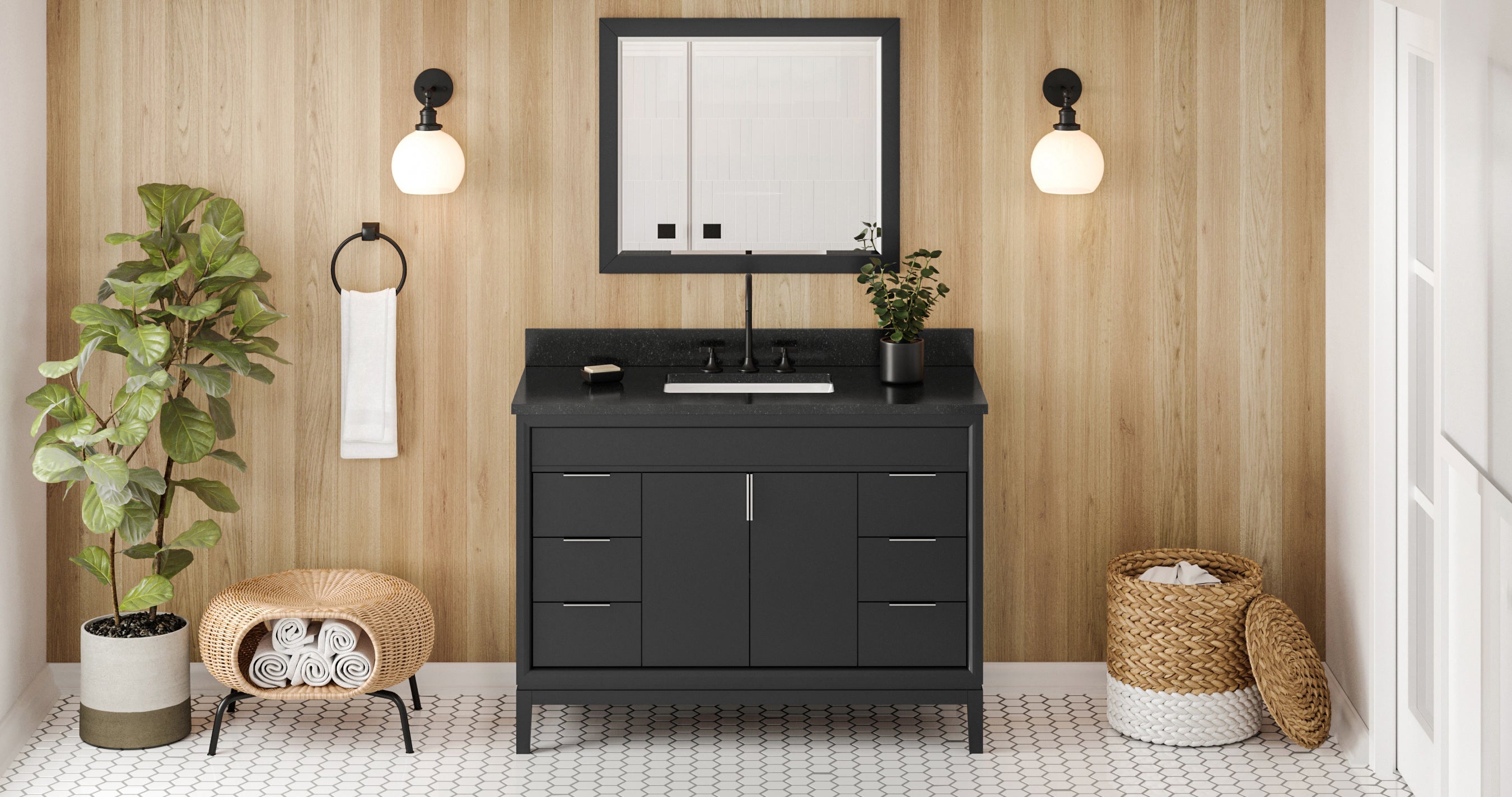 48" Theodora Vanity – Black