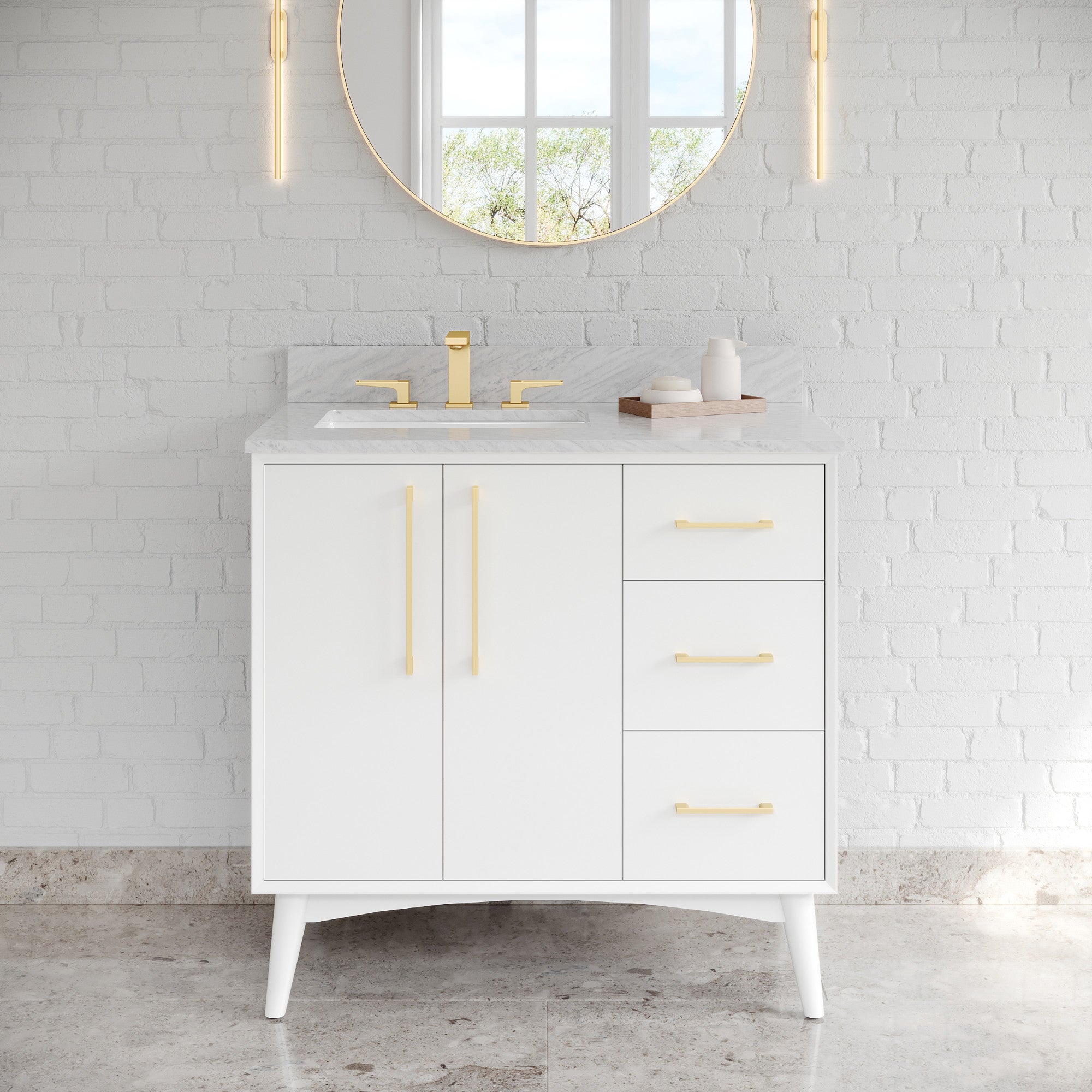 36" Dashwood Vanity – White