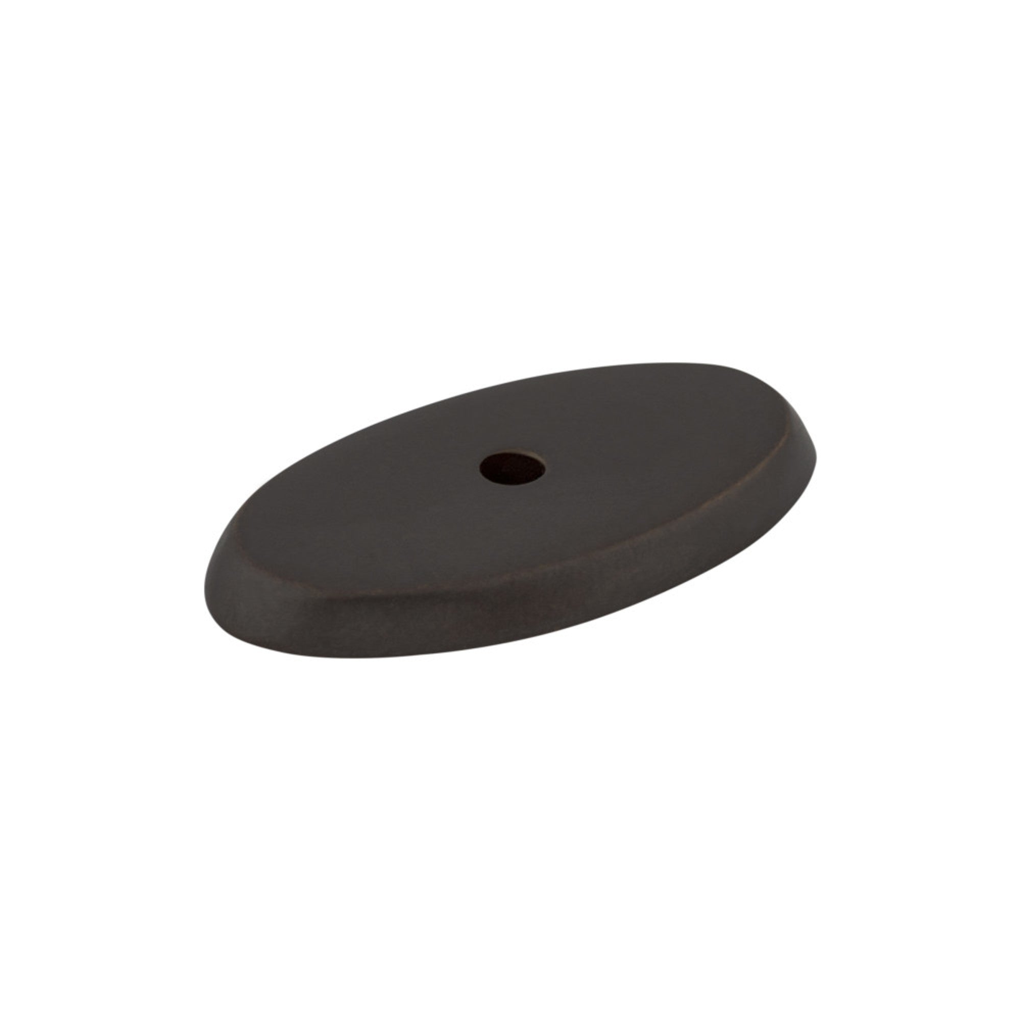 Aspen Oval Knob Backplate - Medium Bronze