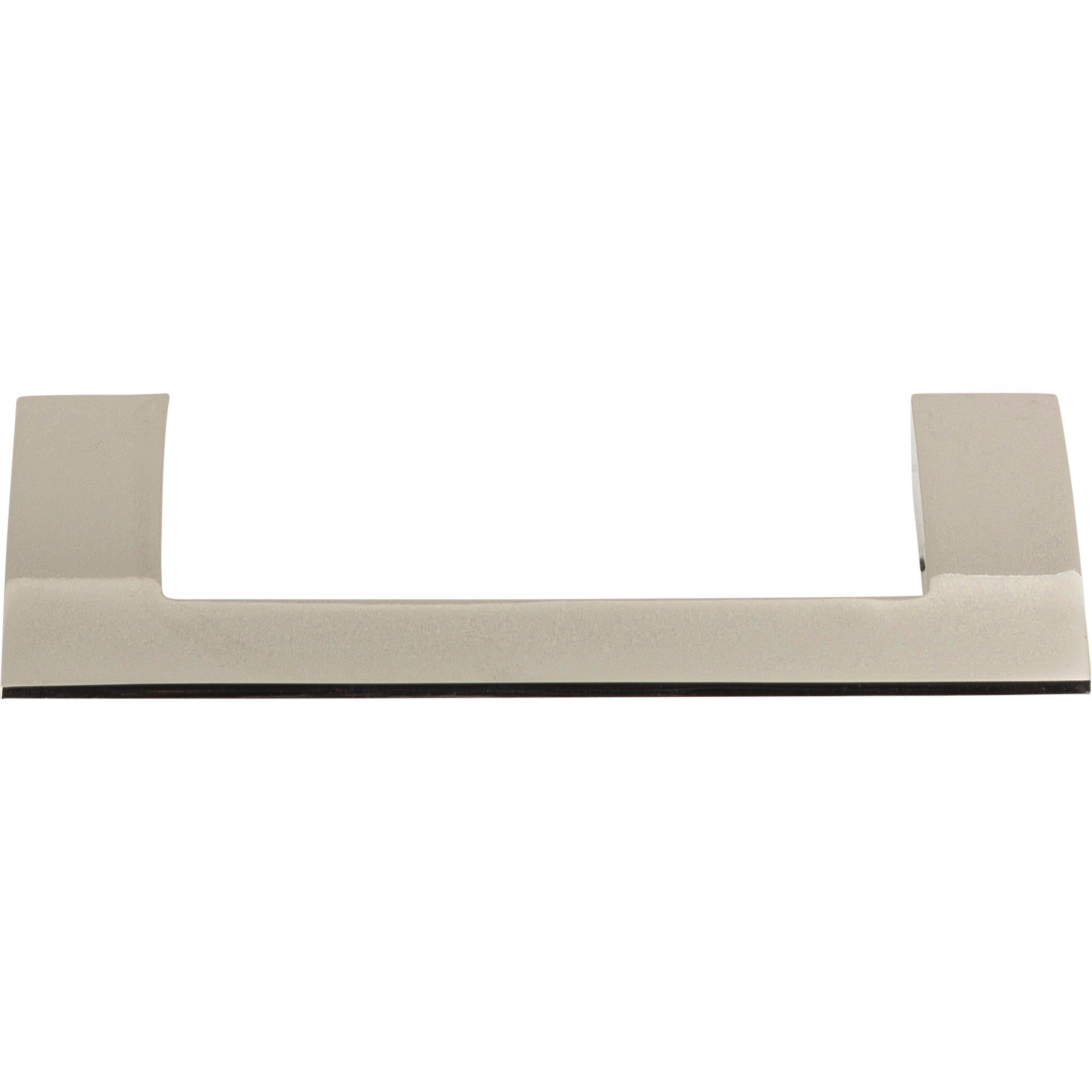 Angled Drop 3 3/4" Center to Center Bar Pull - Polished Nickel