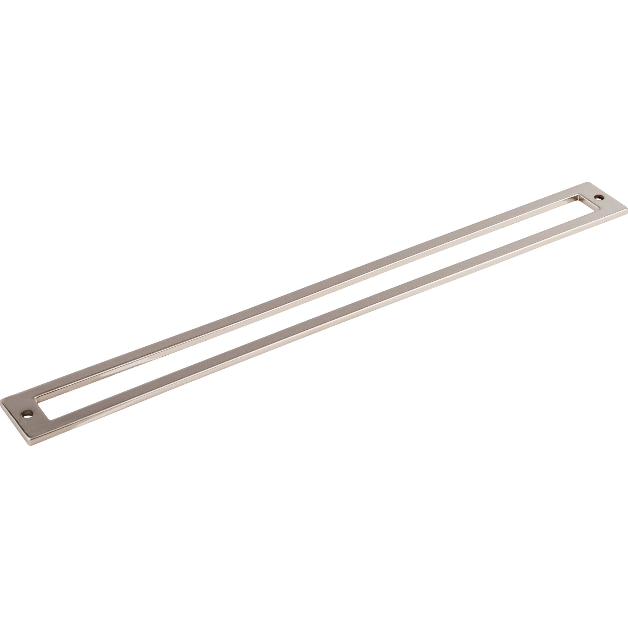 Hollin 12" Center to Center Pull Backplate - Polished Nickel