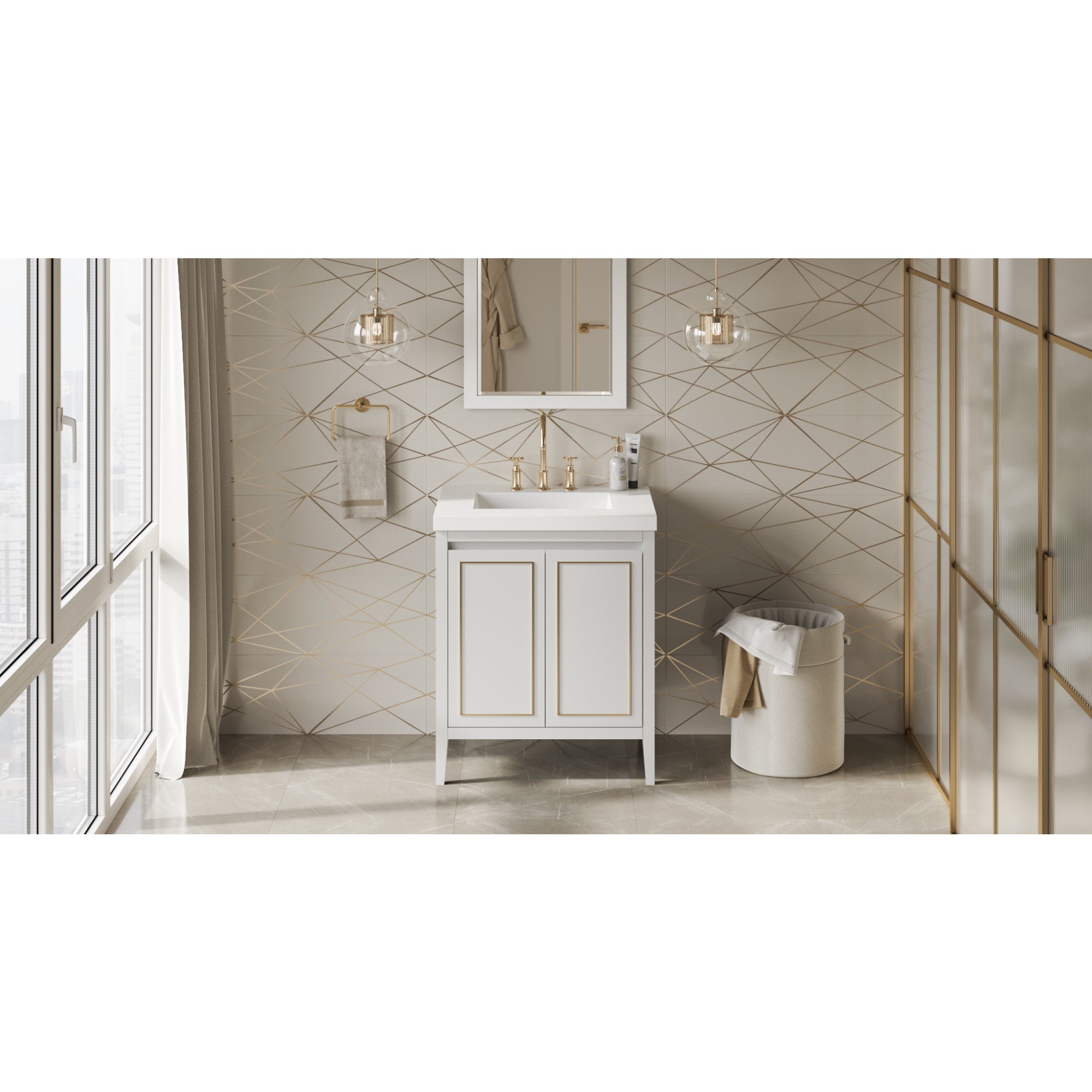 30" Percival Vanity – White