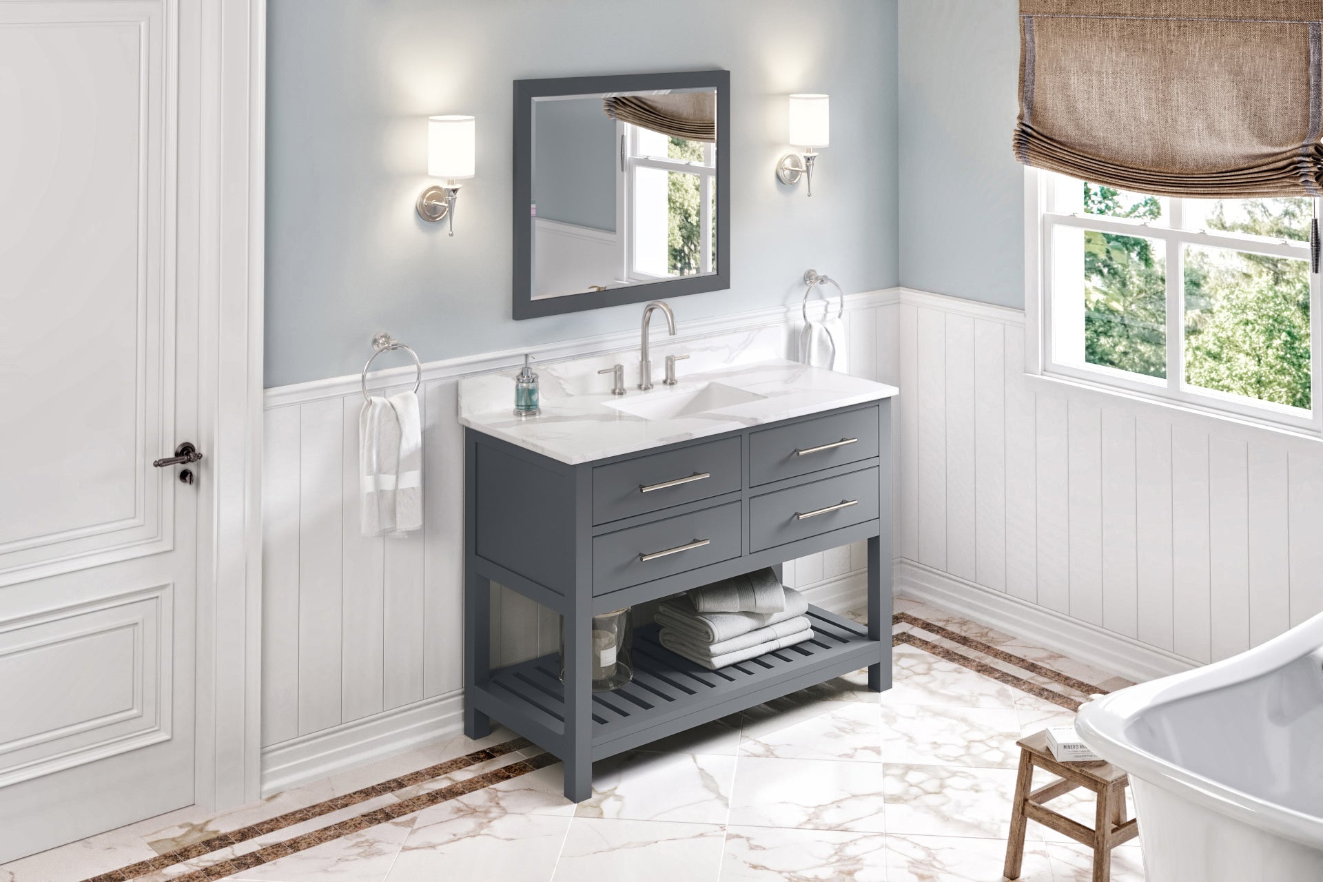 48" Wavecrest Vanity – Grey