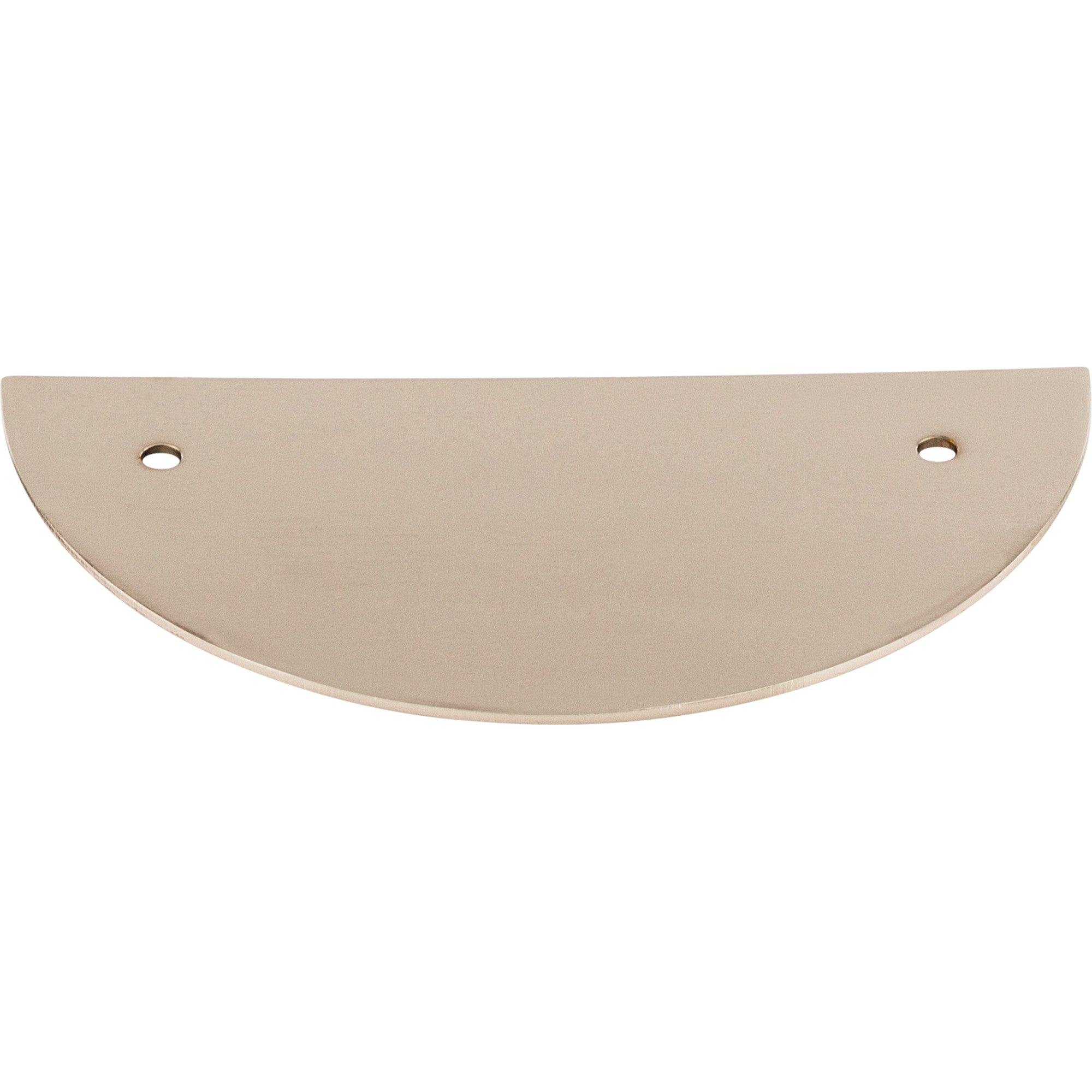 Half Circle 3 1/2" Center to Center Pull Backplate - Polished Nickel