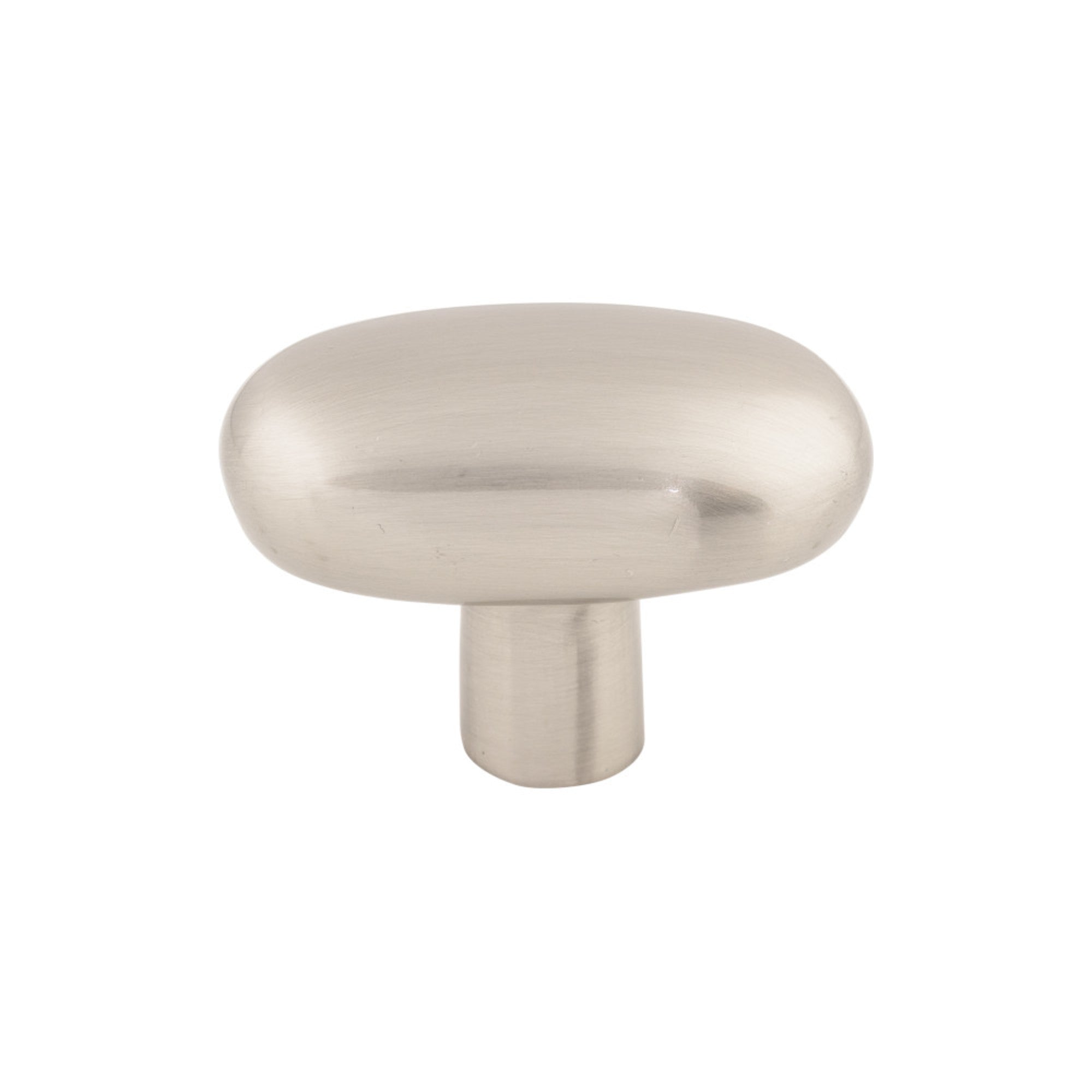 Aspen II Large Potato 2" Length Oval Knob - Brushed Satin Nickel
