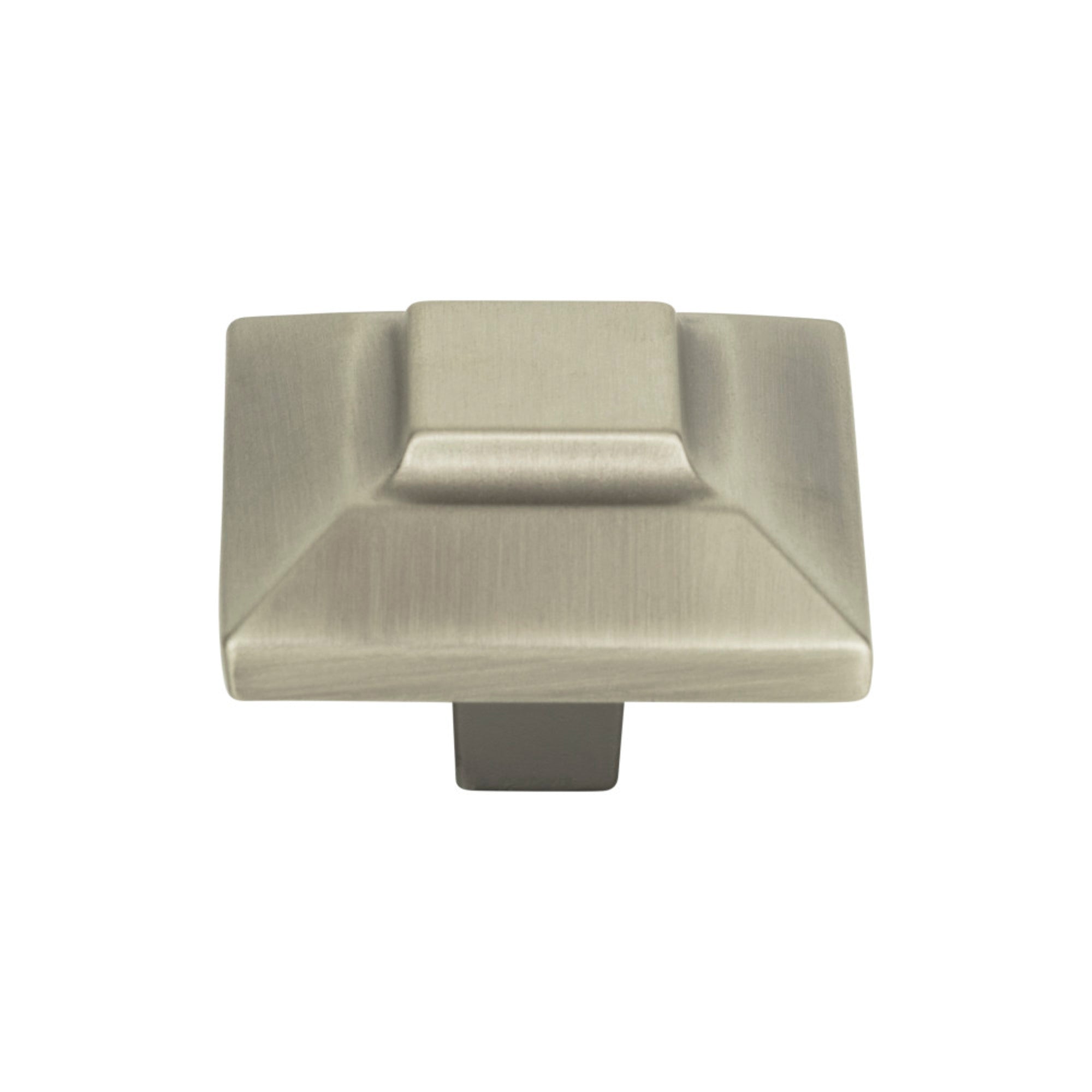 Trocadero Square Knob - Pewter