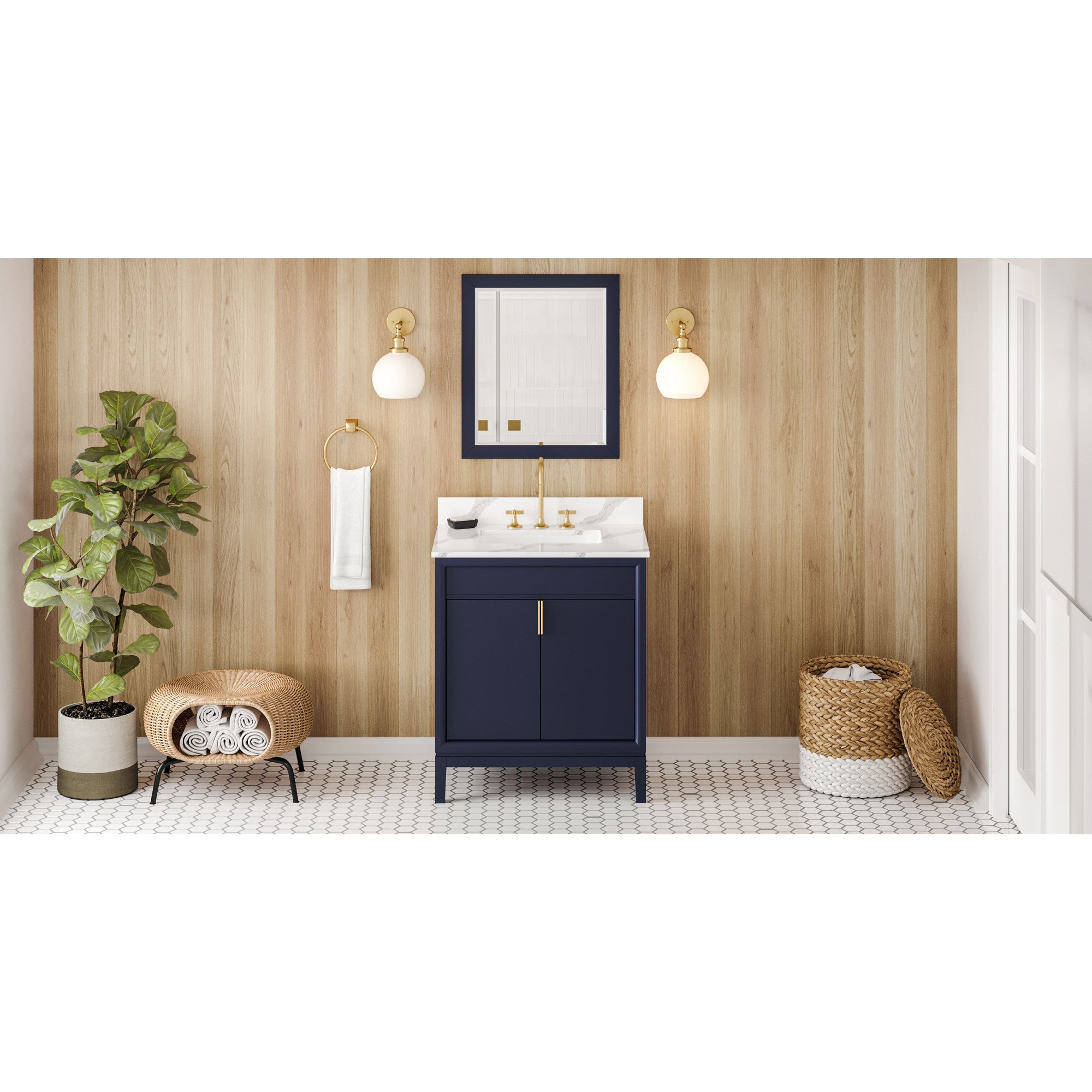 30" Theodora Vanity – Hale Blue