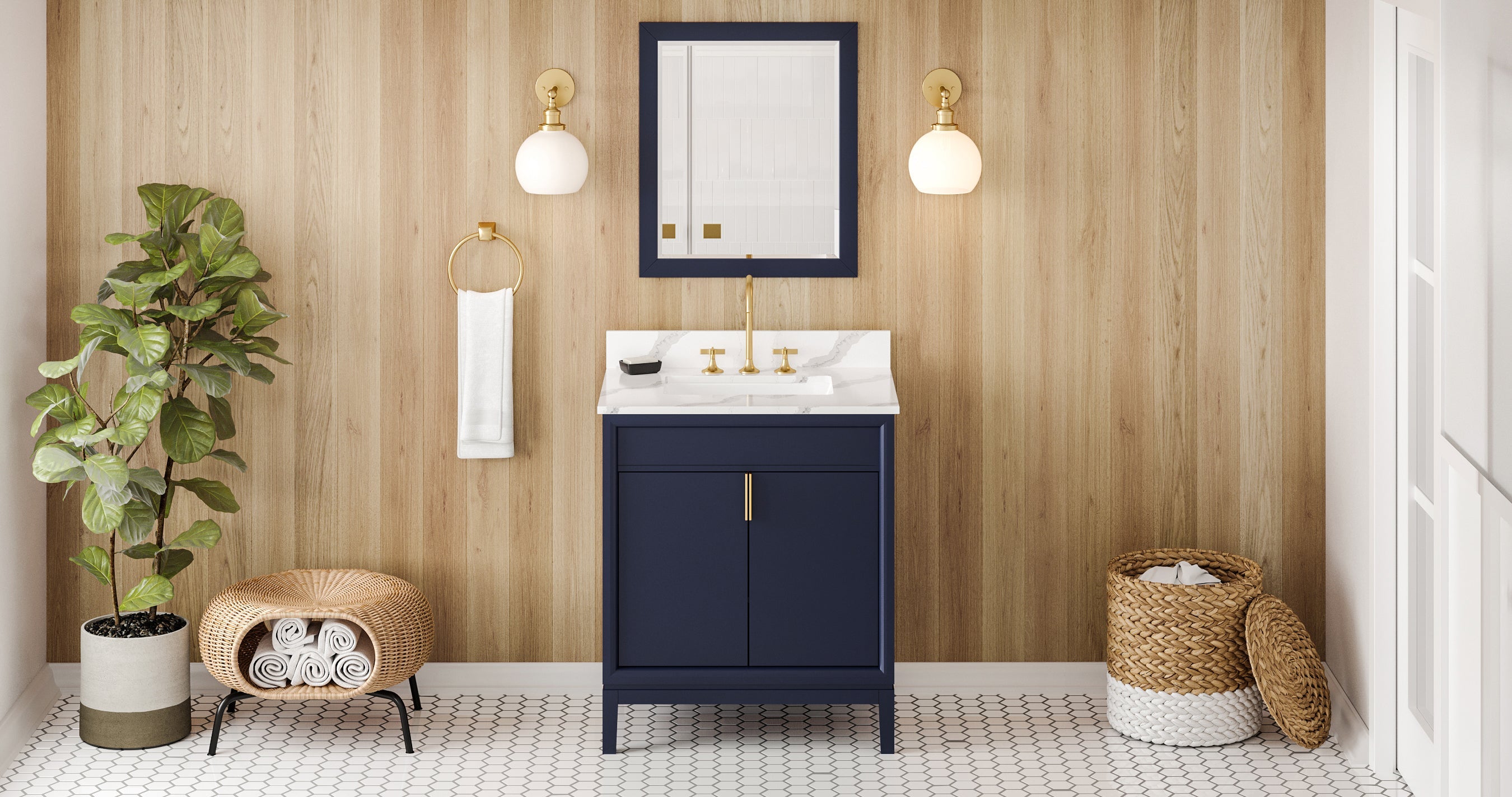 30" Theodora Vanity – Hale Blue