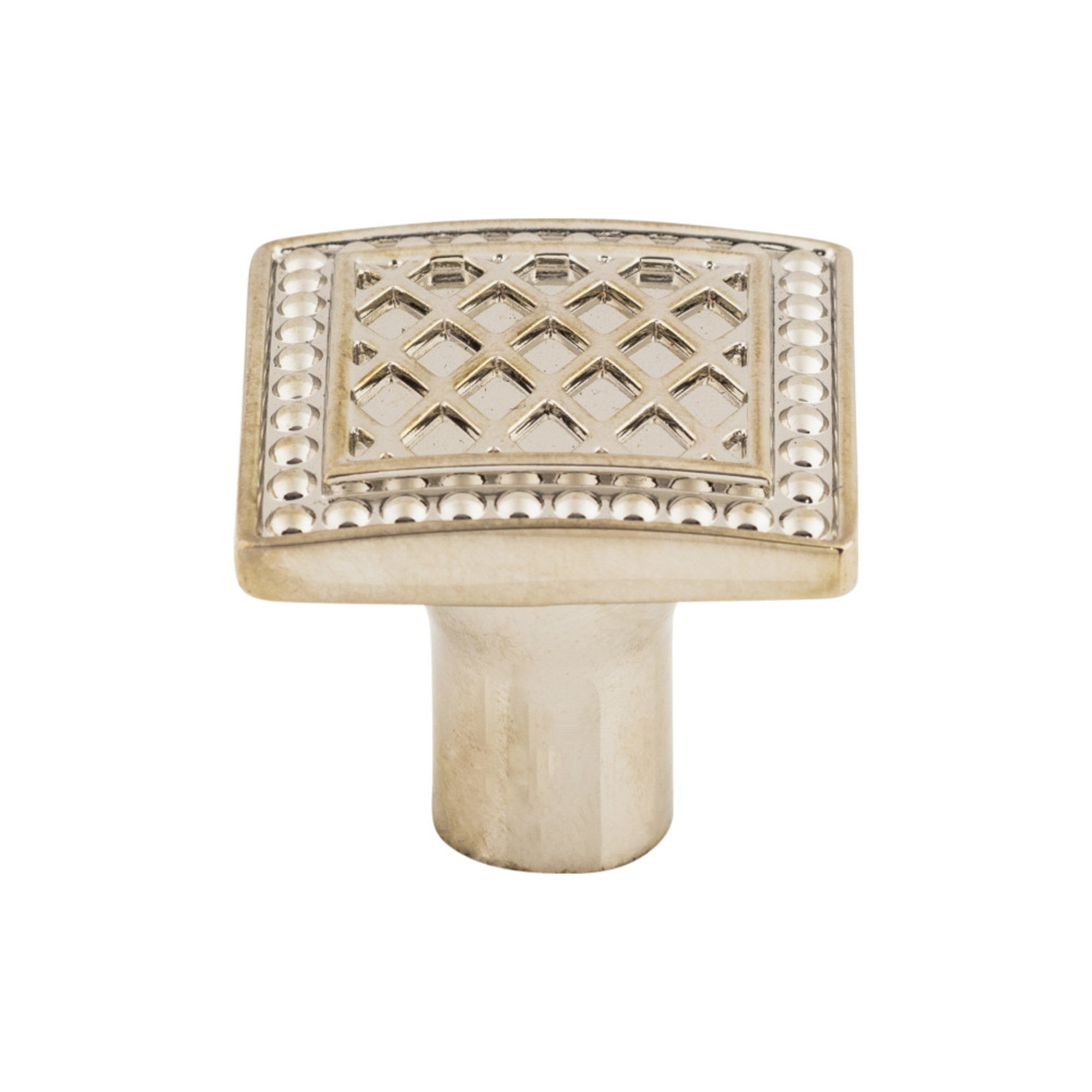 Trevi Square Knob - Polished Nickel