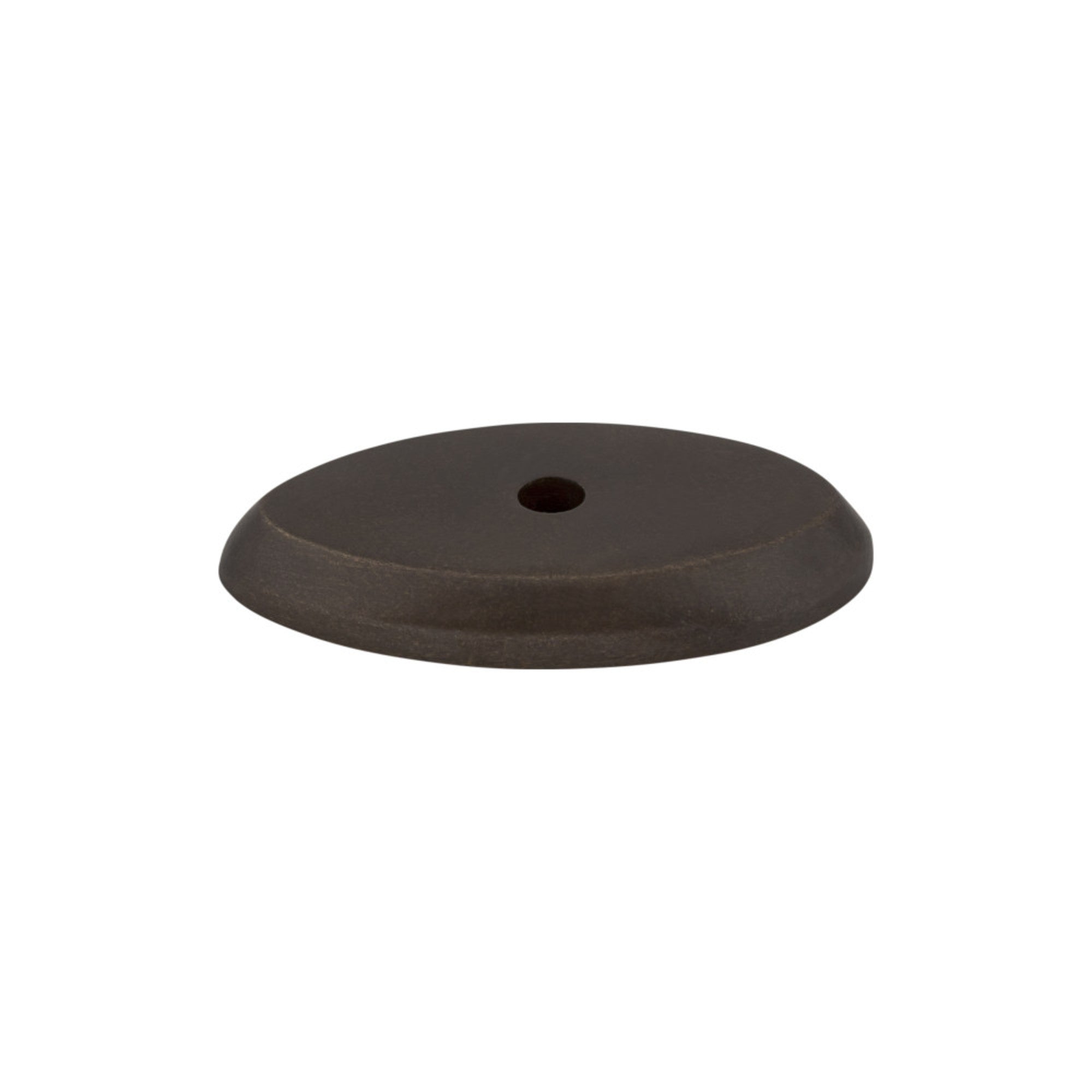 Aspen Oval Knob Backplate - Medium Bronze