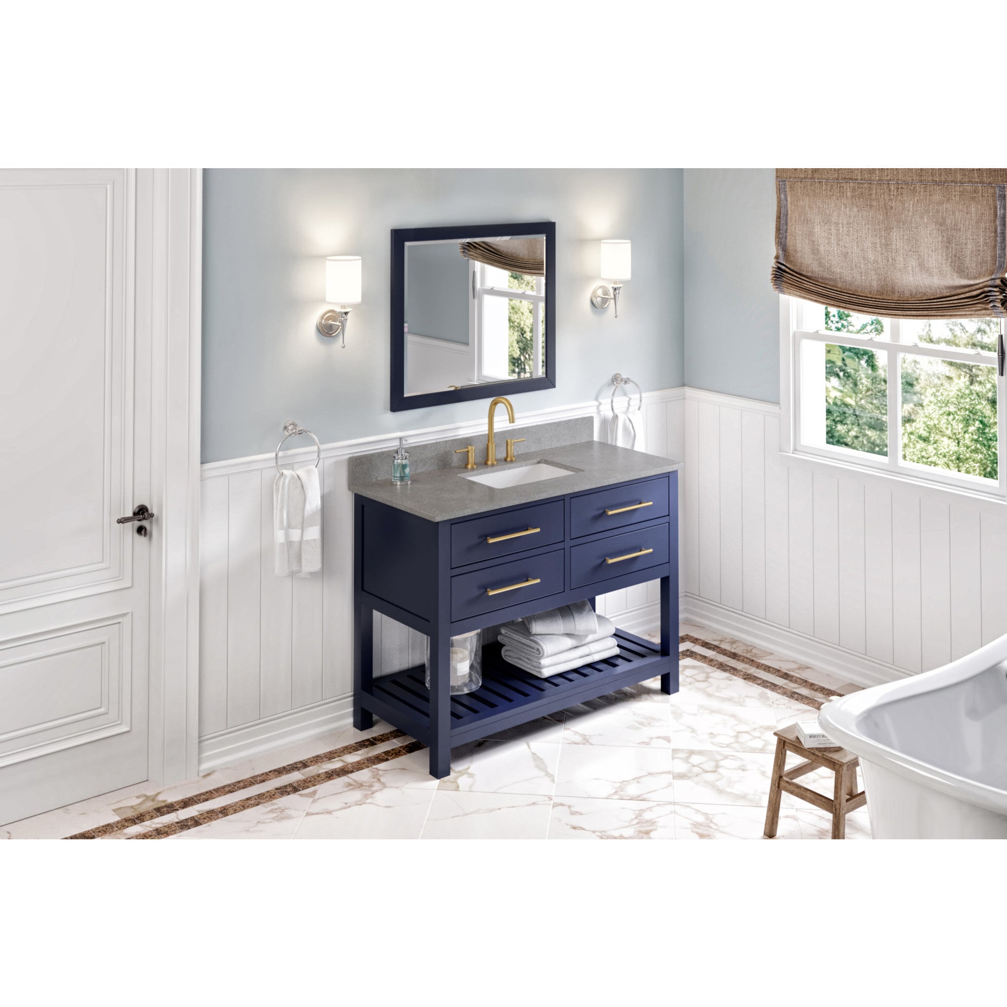 48" Wavecrest Vanity – Hale Blue