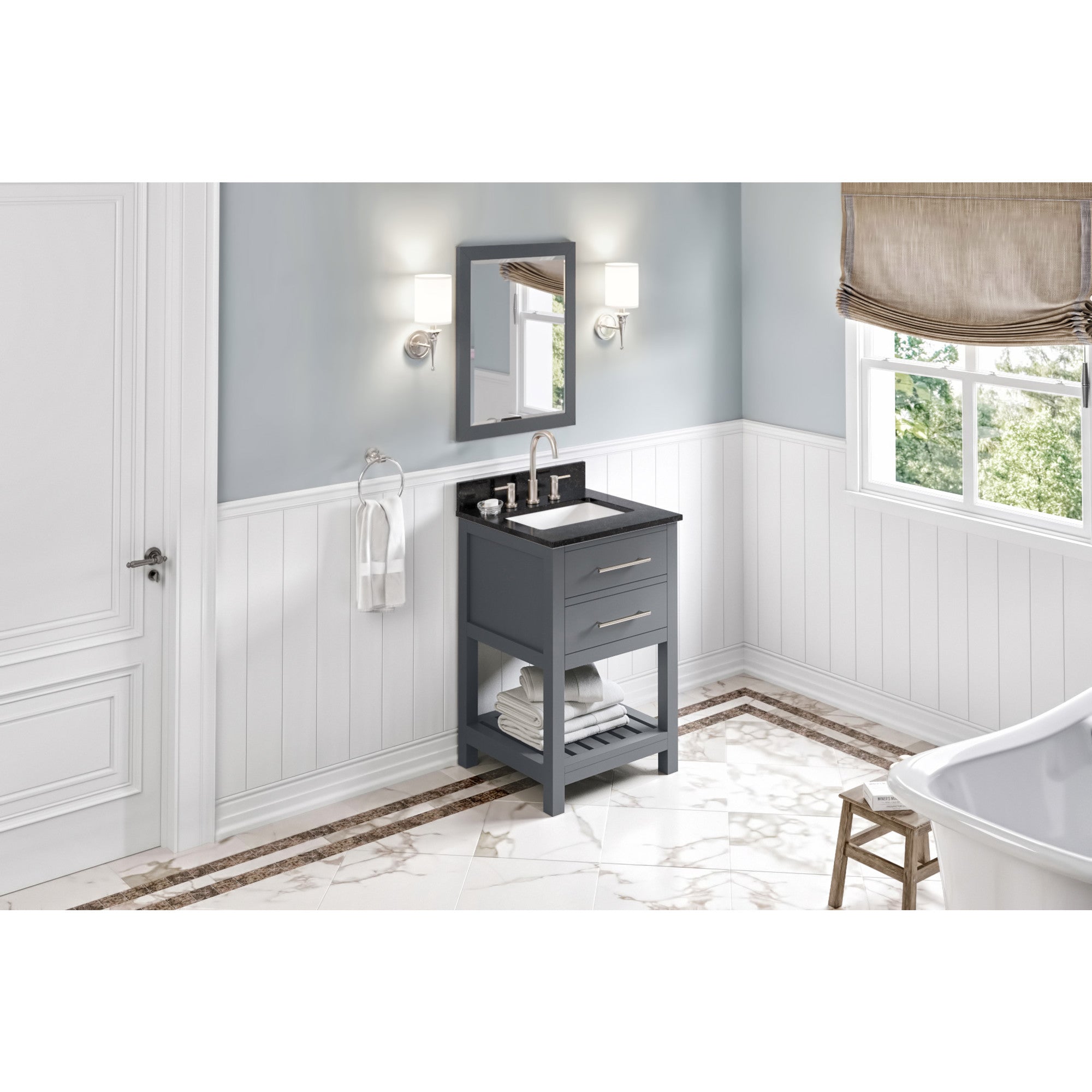 24" Wavecrest Vanity – Grey