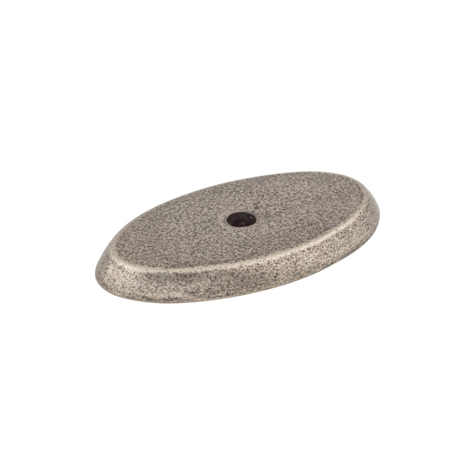 Aspen Oval Knob Backplate - Silicon Bronze Light