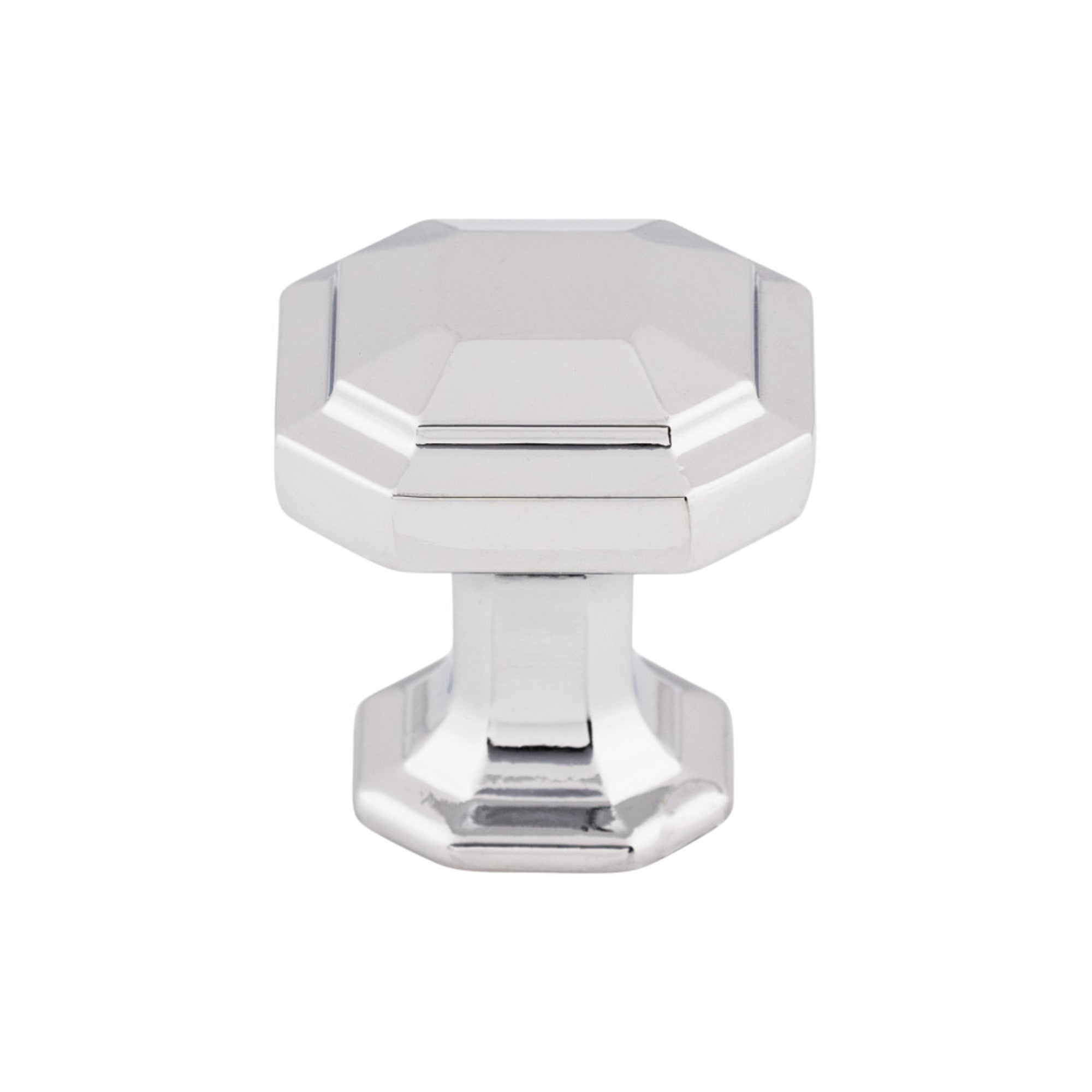 Emerald Round Knob - Polished Chrome