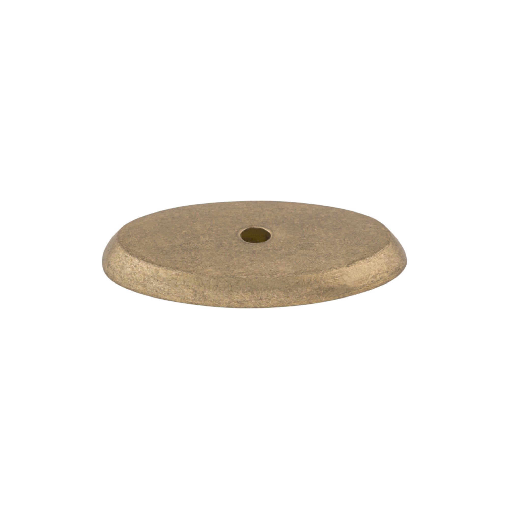 Aspen Oval Knob Backplate - Light Bronze