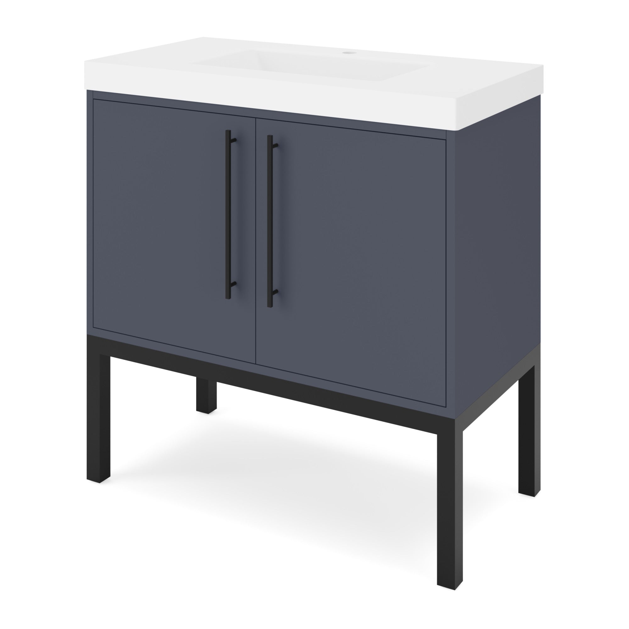 36" Tempest Vanity – Blue Steel
