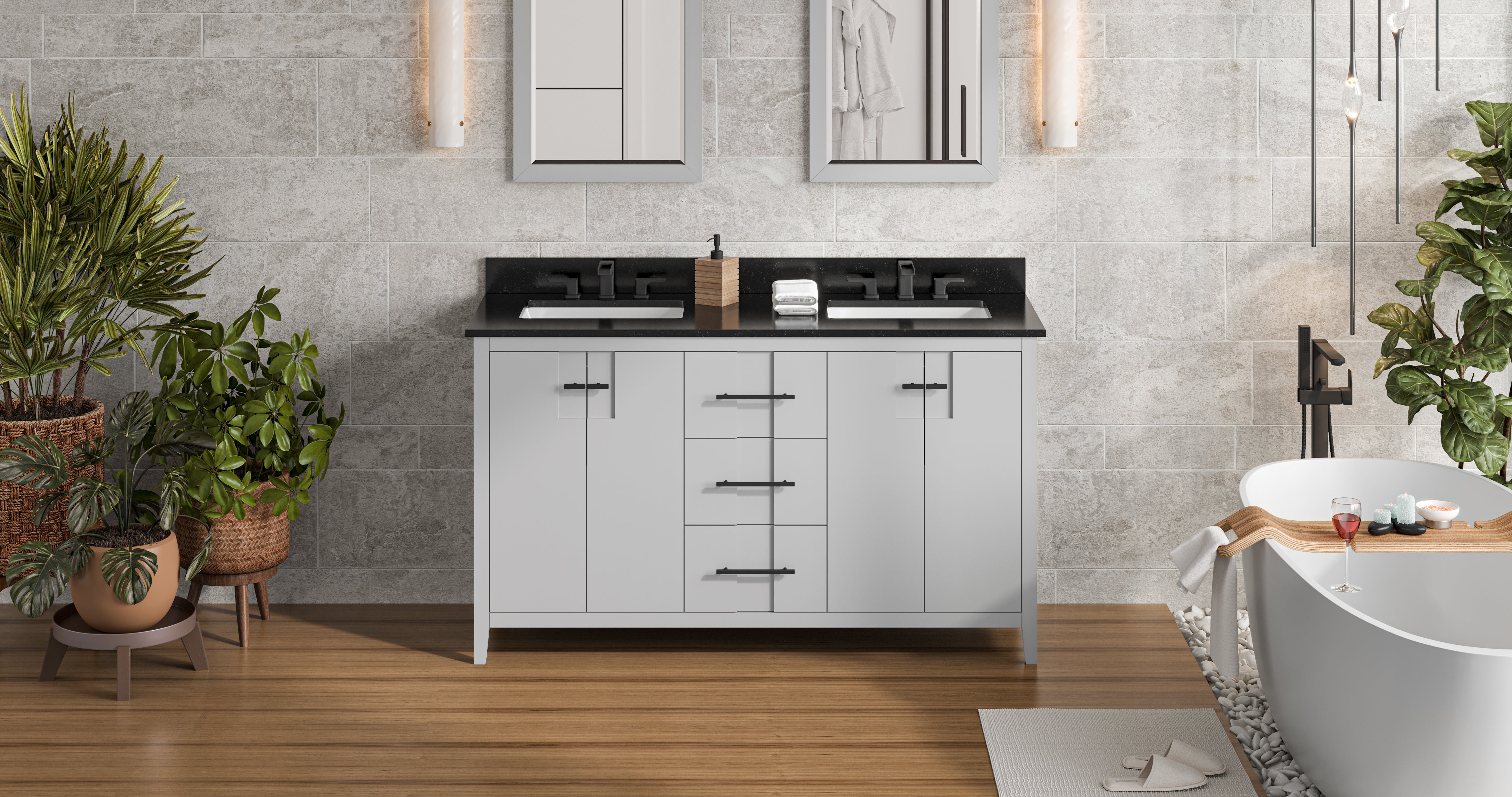 60" Katara Vanity – Double Bowl