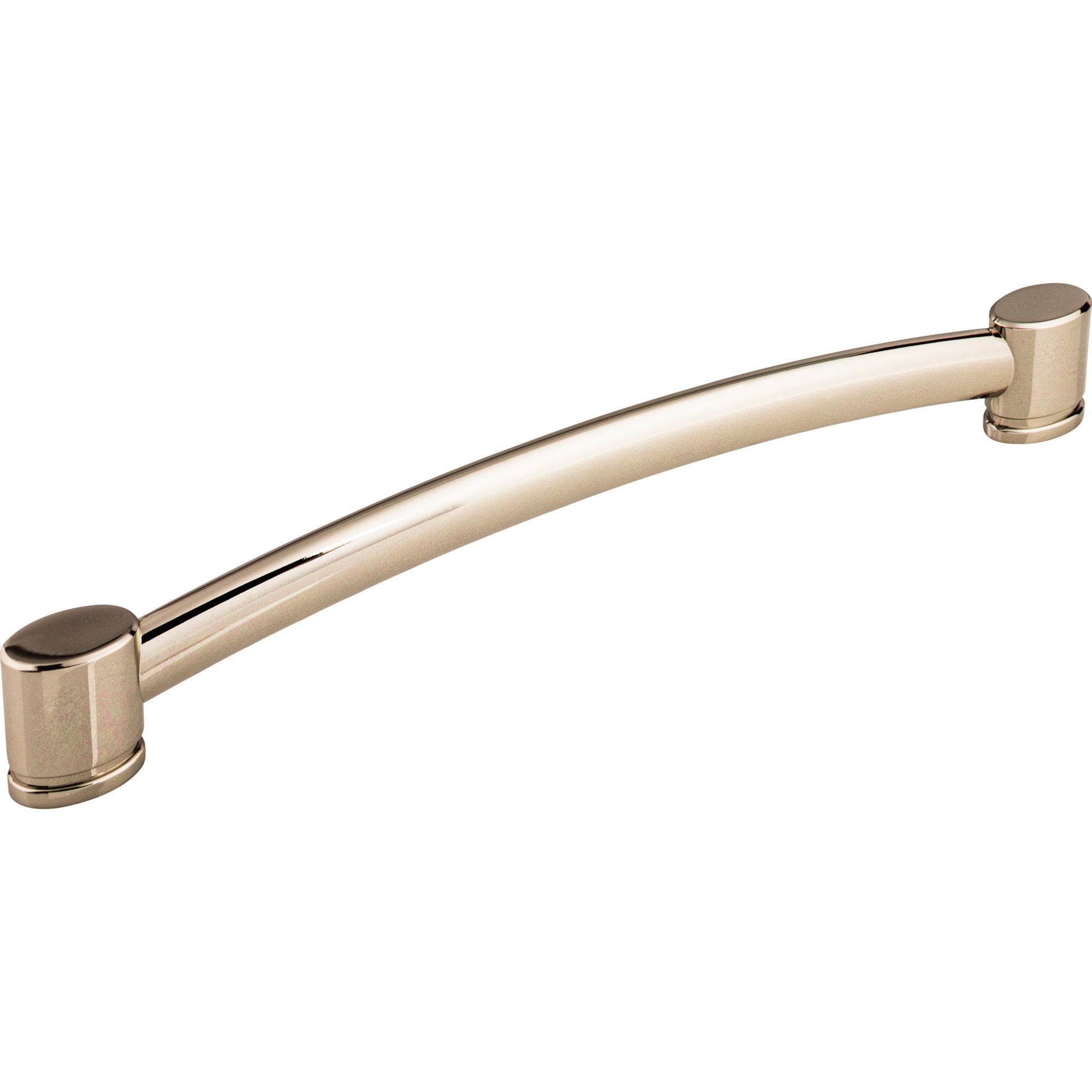 Oval Thin 12" Center to Center Appliance Pull - Polished Nickel