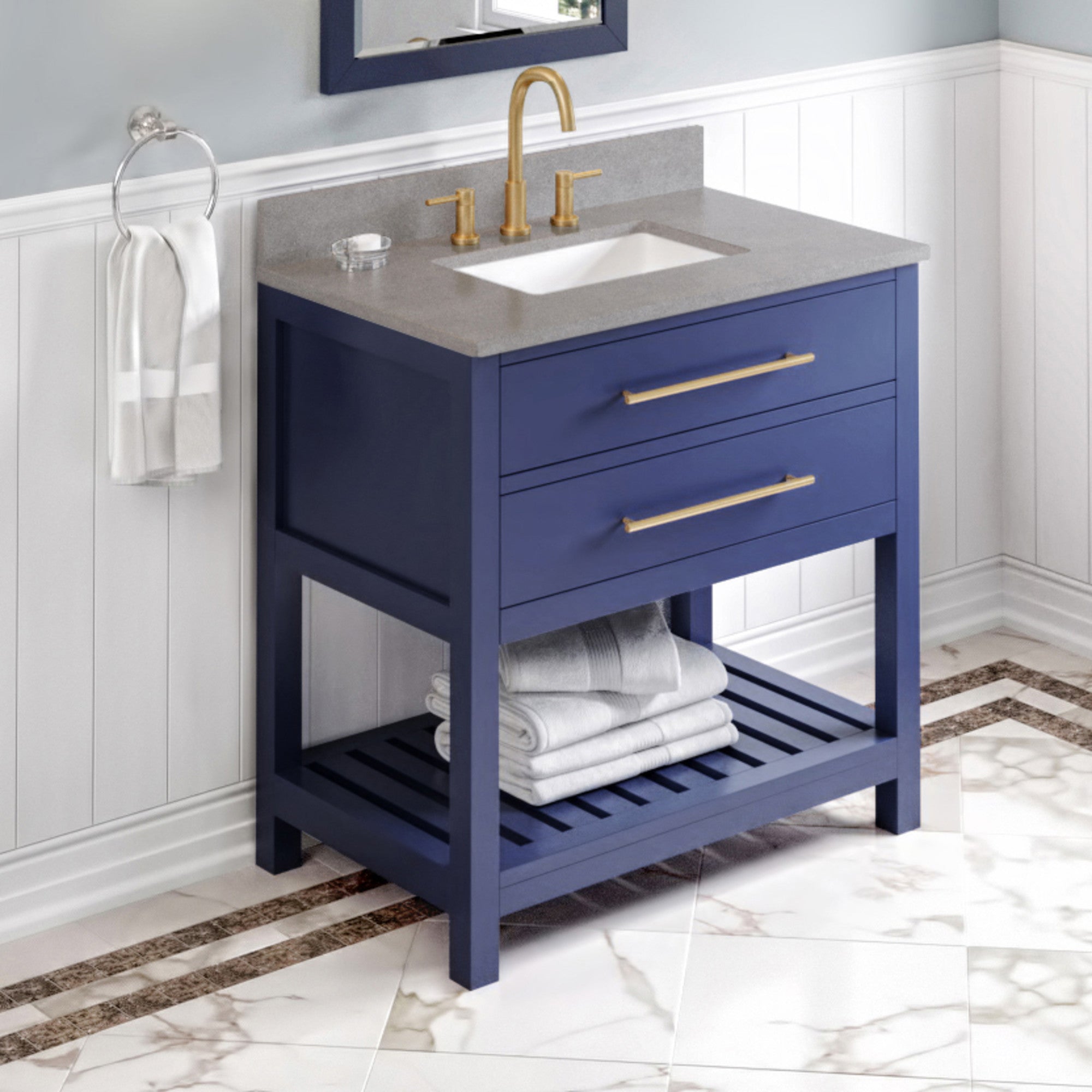 36" Wavecrest Vanity – Hale Blue