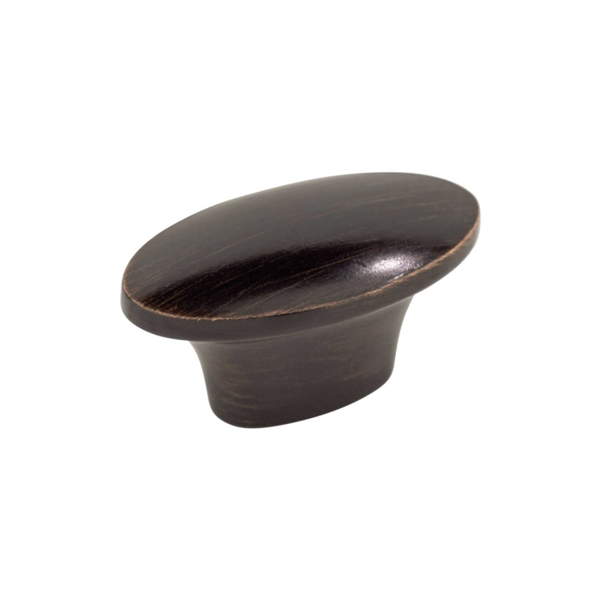 Dakota 1 1/2" Length Oval Knob - Tuscan Bronze