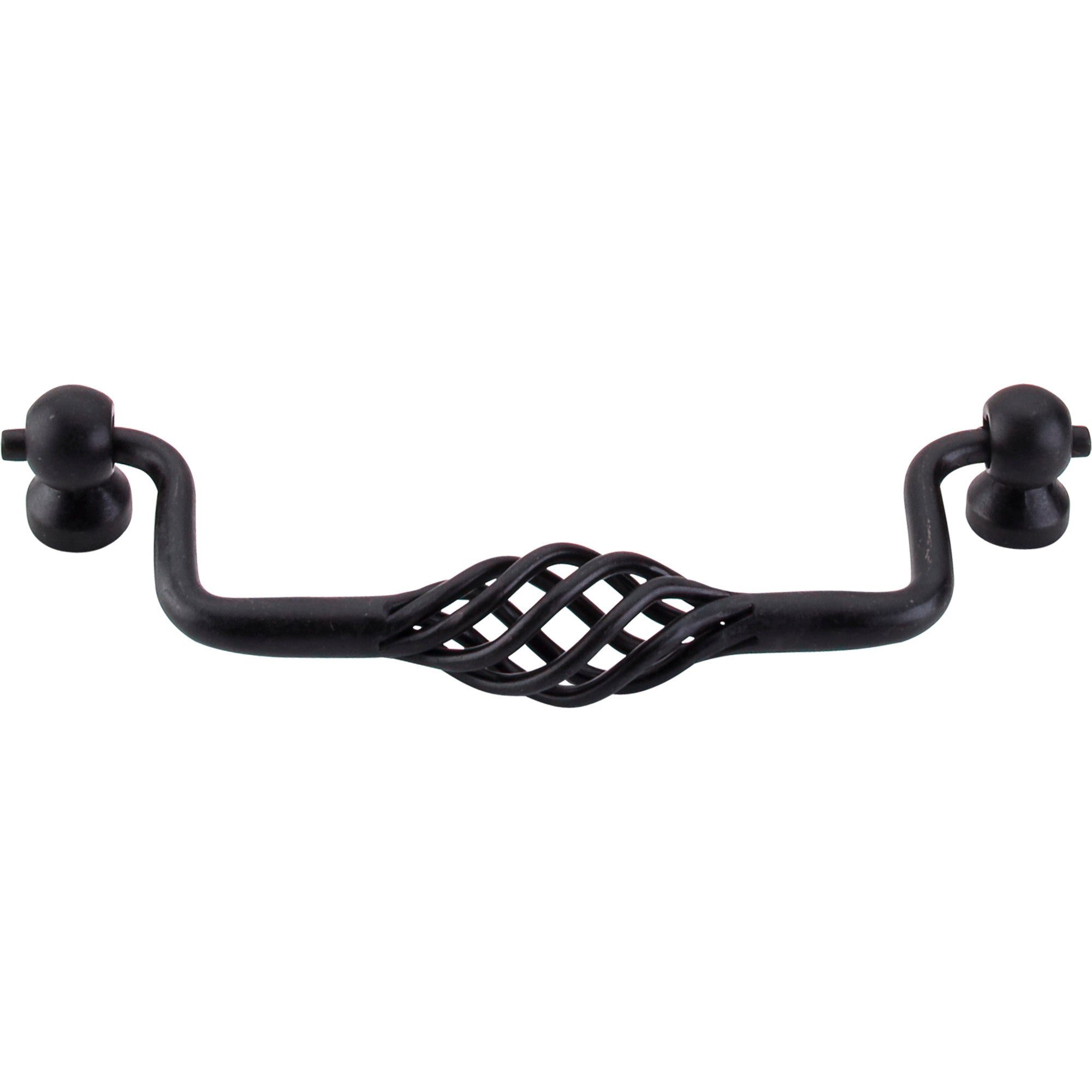 Twisted Wire Drop Handle - Patina Black