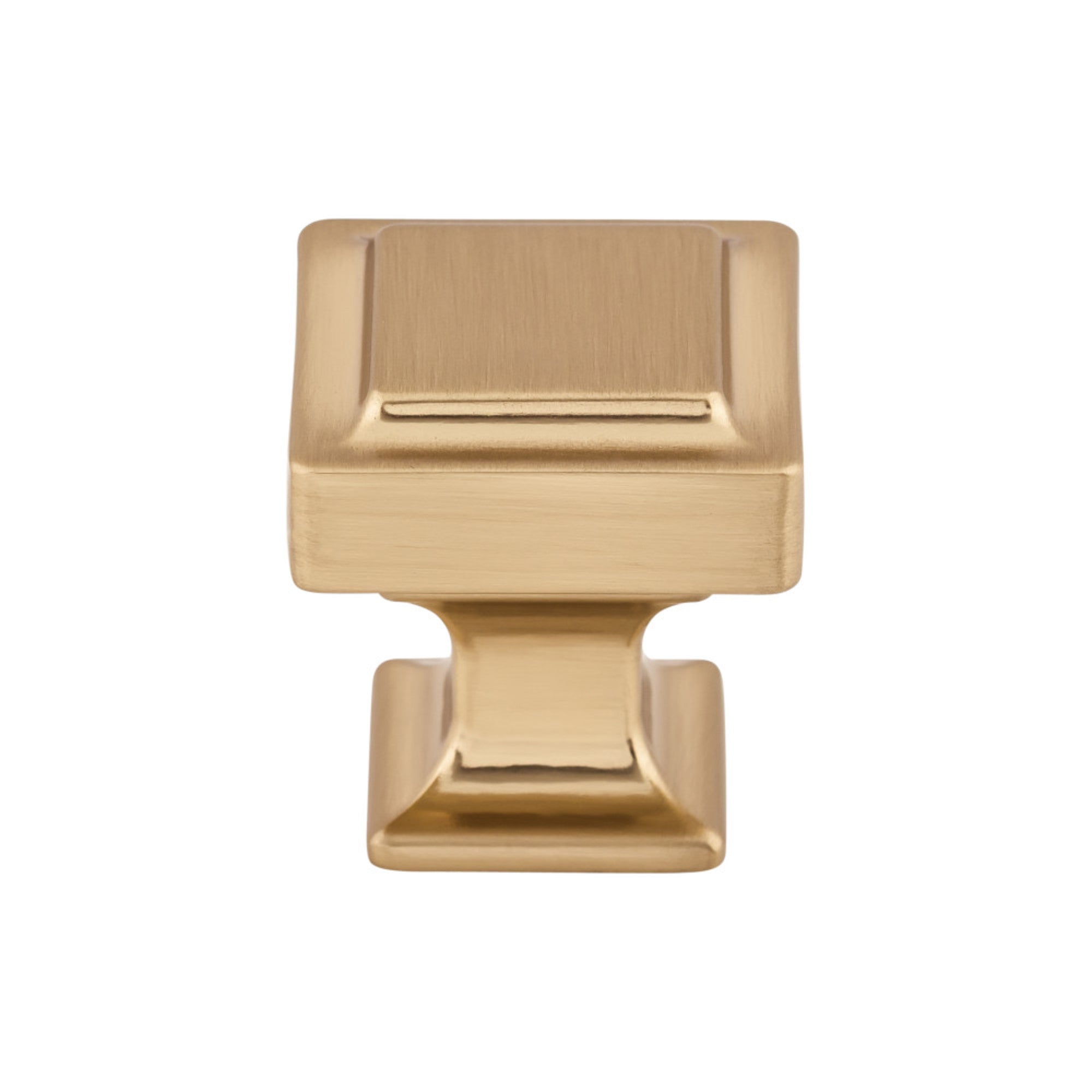 Ascendra 1 1/8" Length Square Knob - Honey Bronze