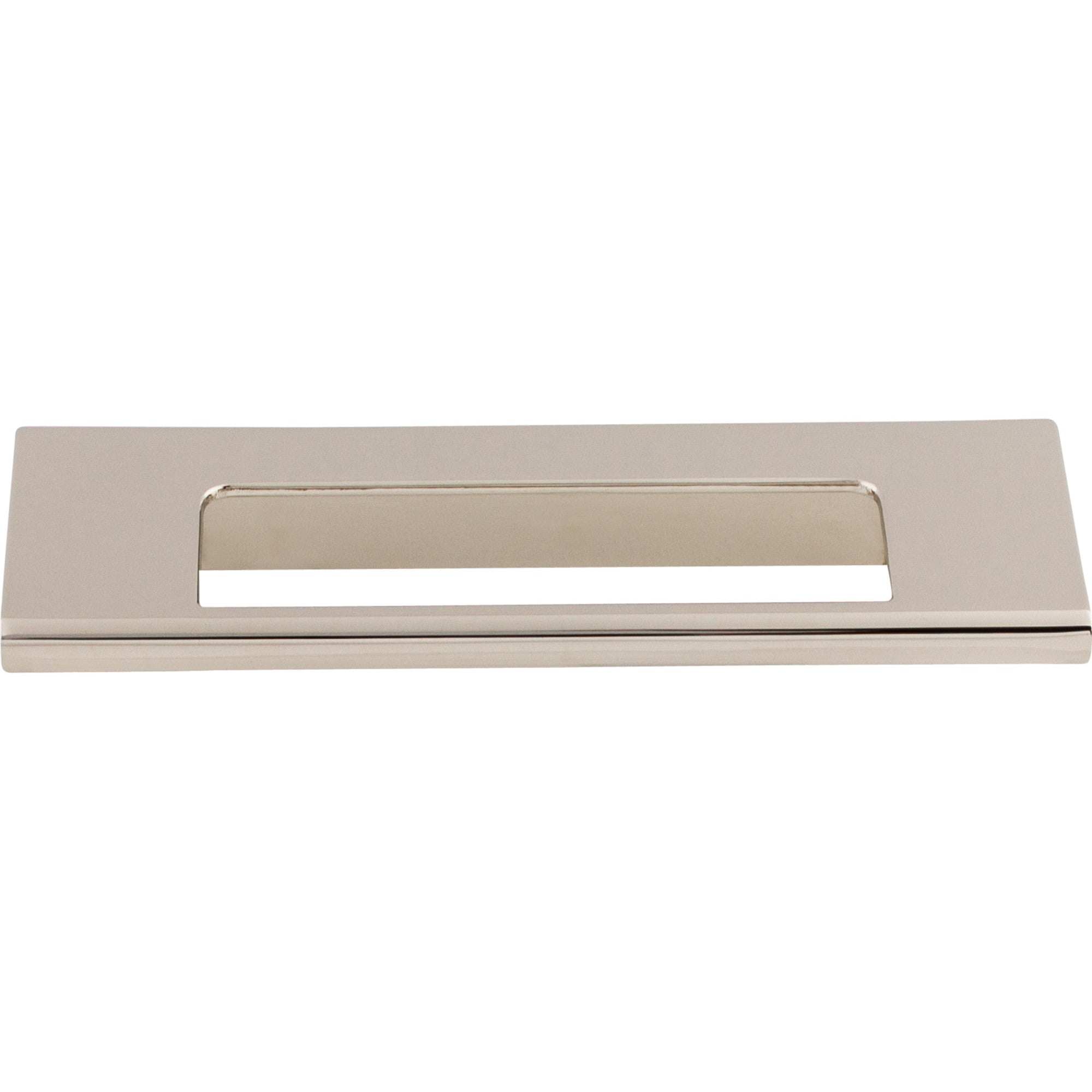 Europa Cut Out Finger Pull - Polished Nickel