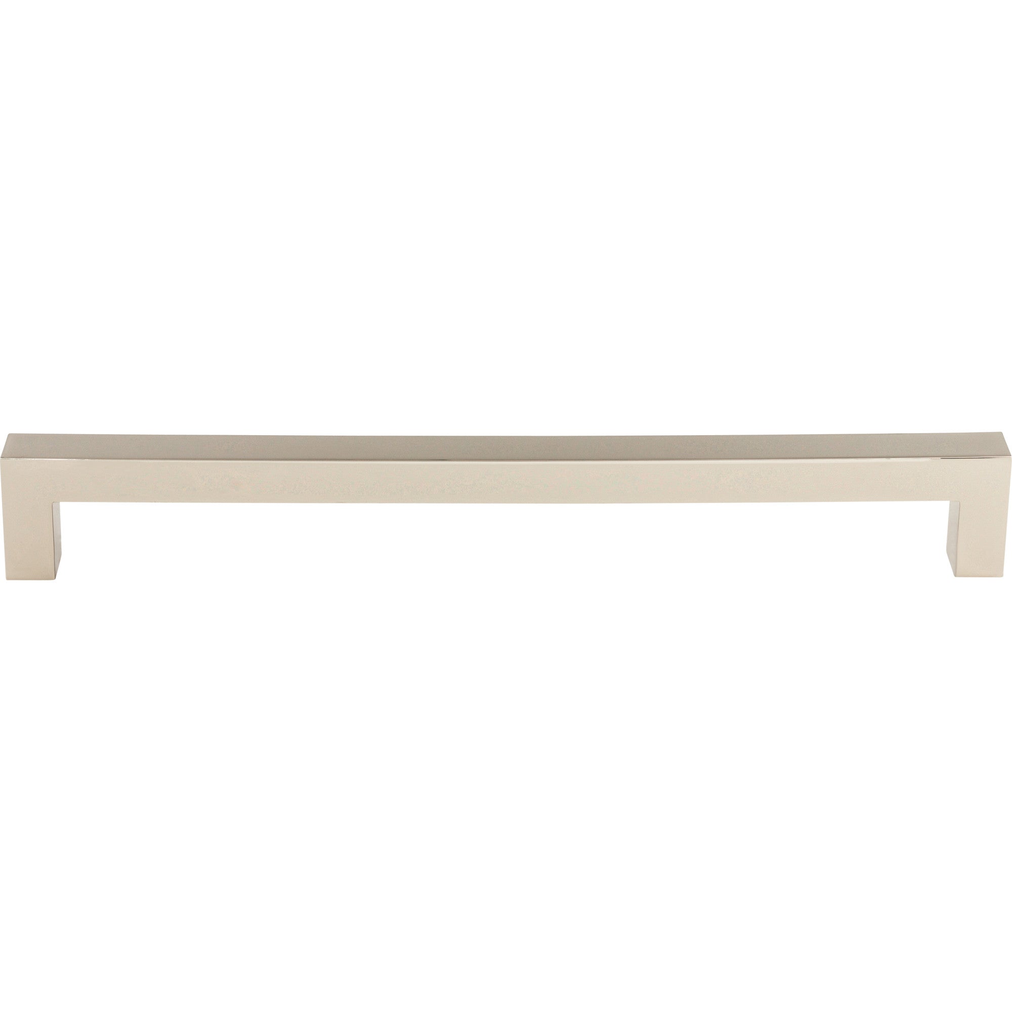 Square Bar 12" Center to Center Appliance Pull - Polished Nickel