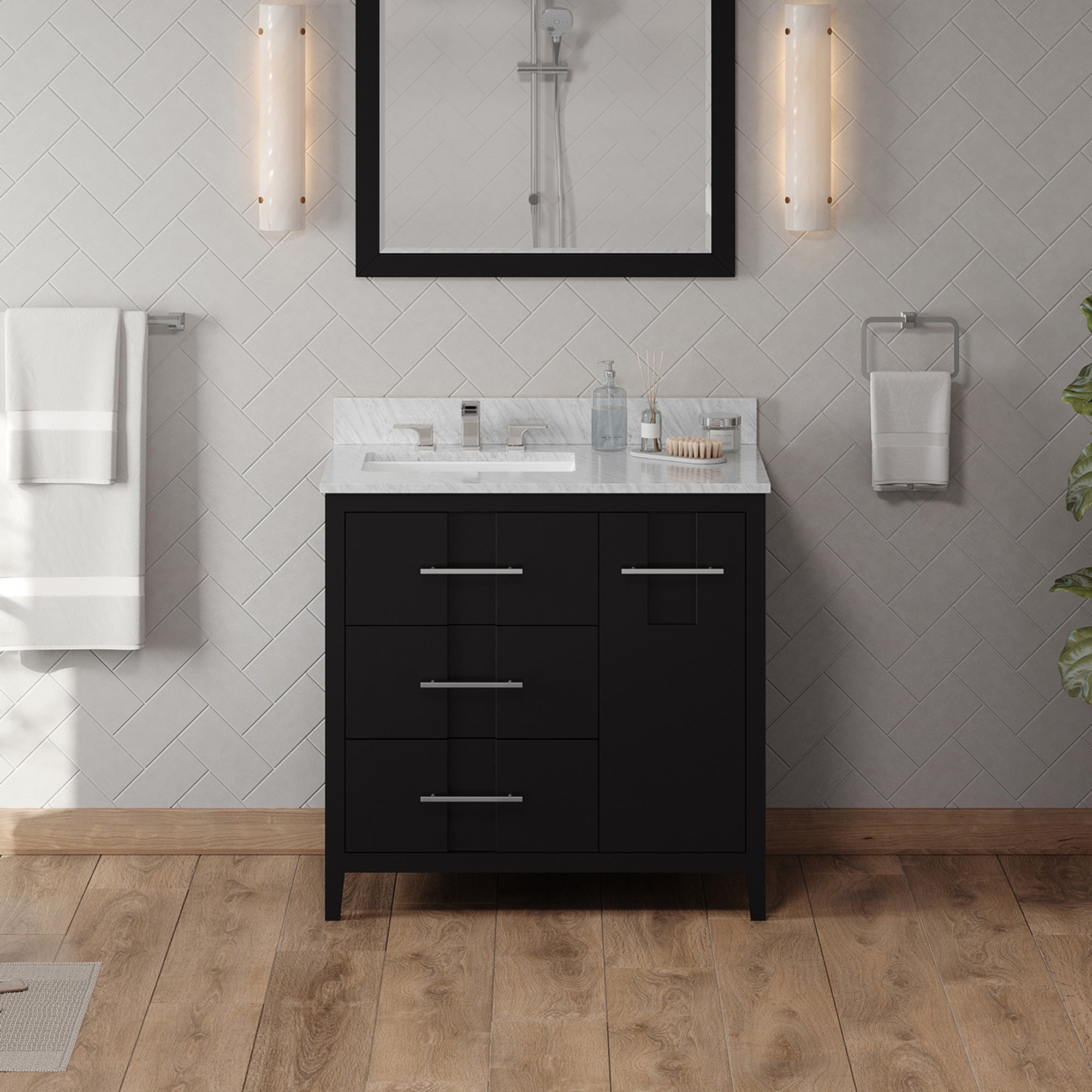 36" Katara Vanity – Left Offset