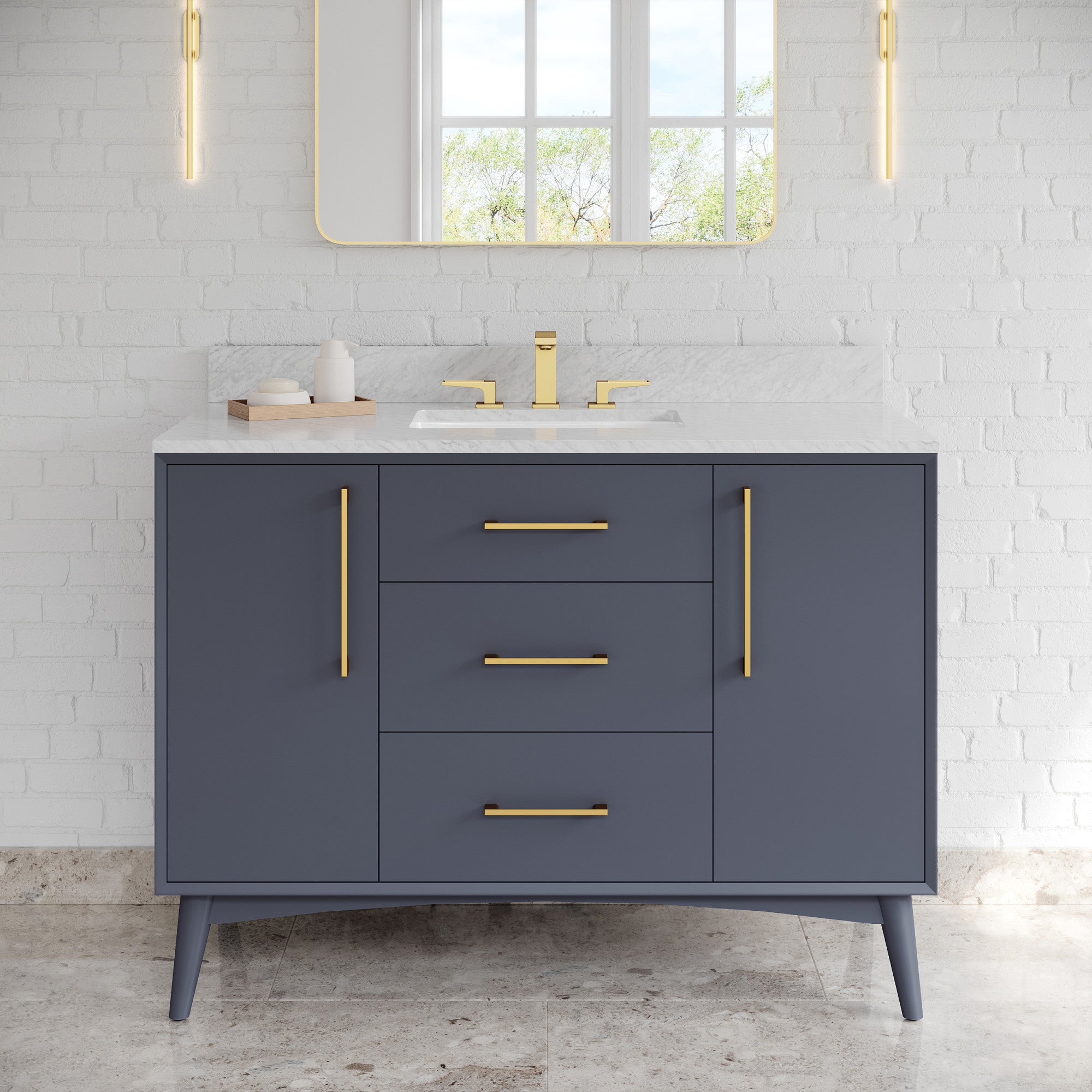 48" Dashwood Vanity – Blue Steel