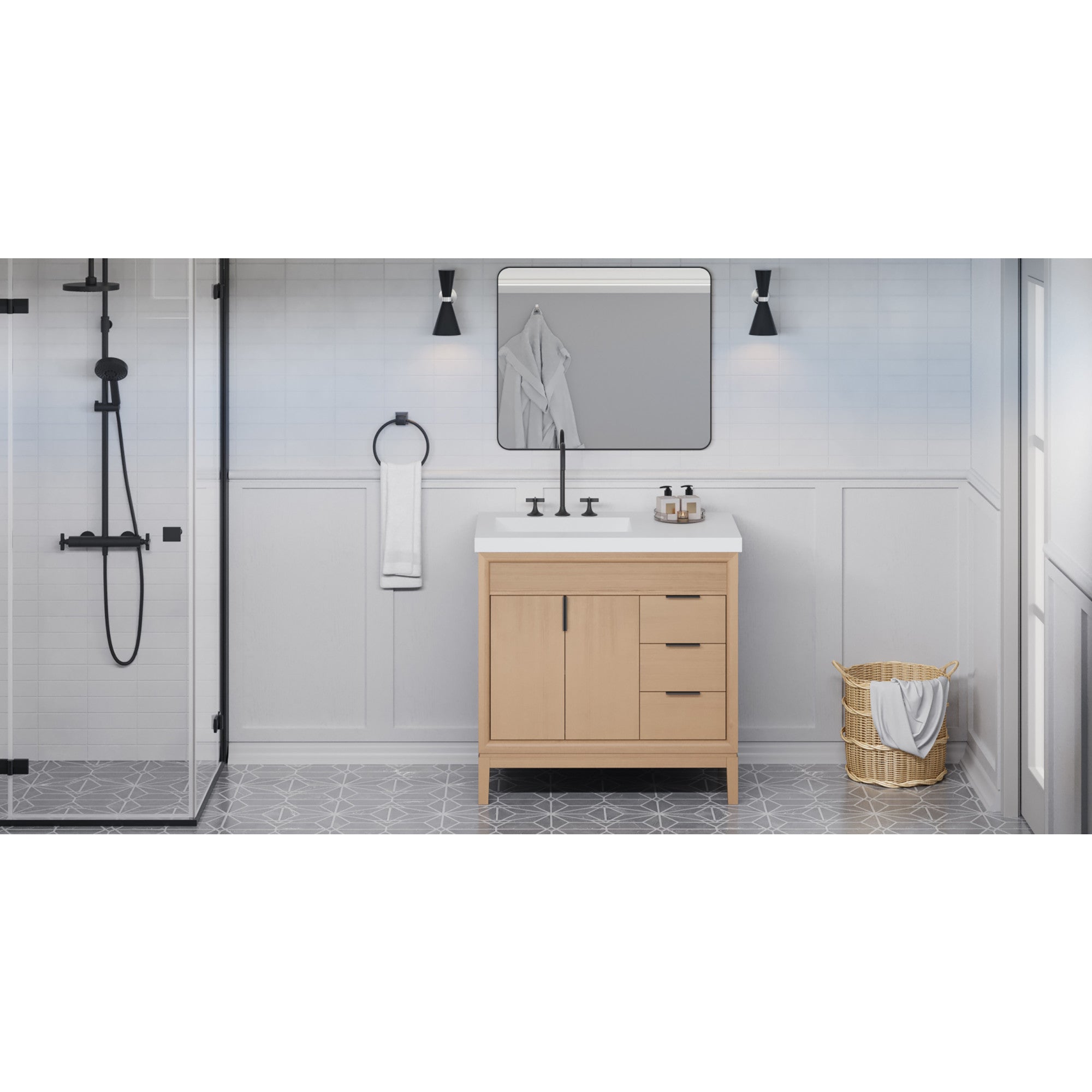 36" Theodora Vanity – Natural Oak